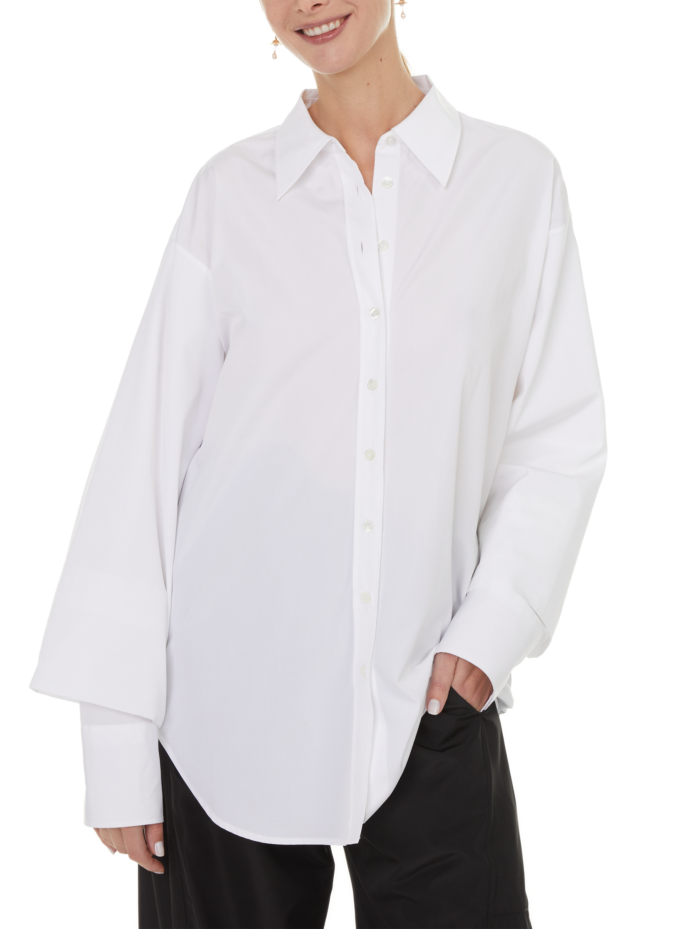 BITE STUDIOS Chemise ample en coton Blanc