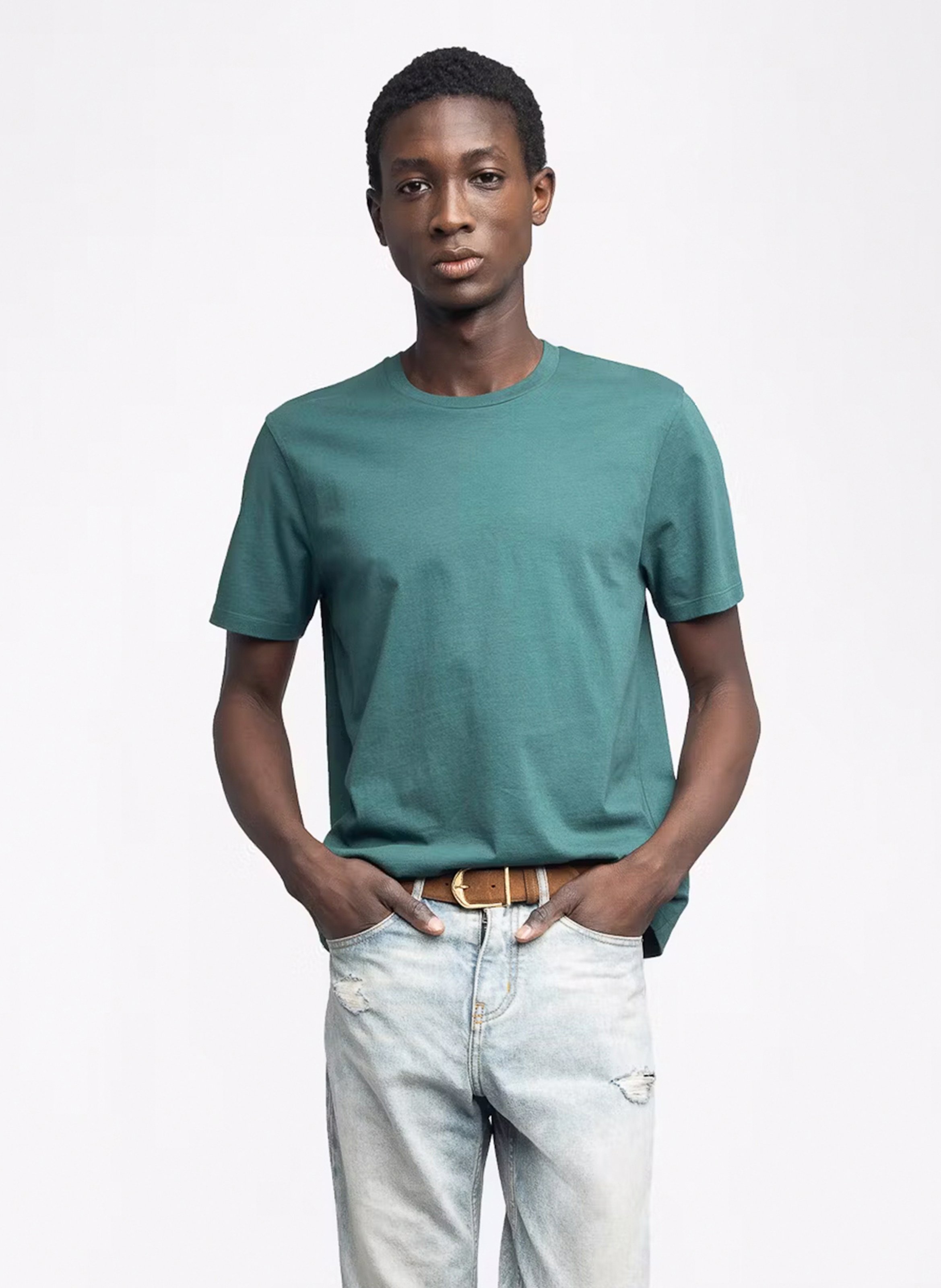 Tee-shirt col rond en coton tommy ZADIG&VOLTAIRE Vert