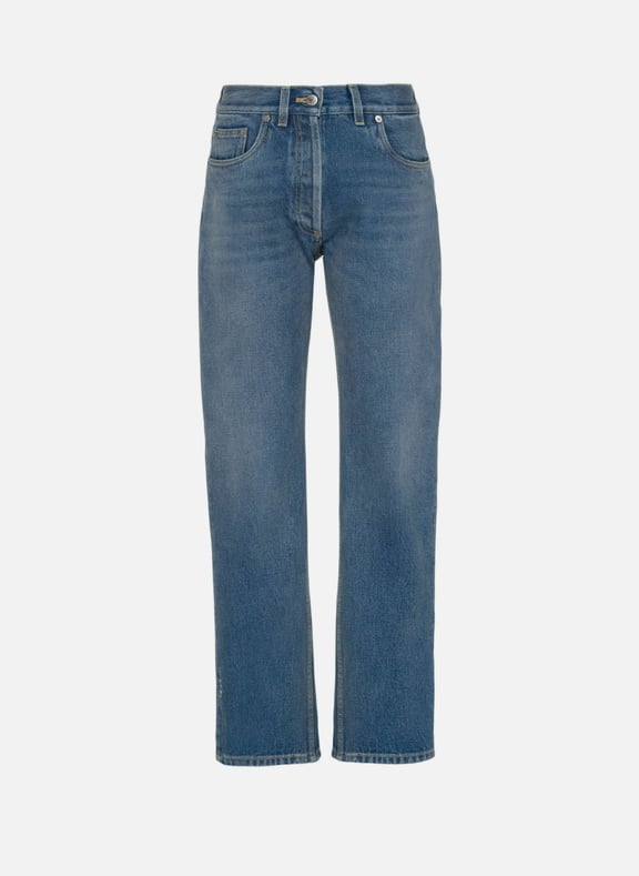 Jean cinq poches en denim bio Bleu by PRADA PRADA Jean cinq poches en denim bio Bleu