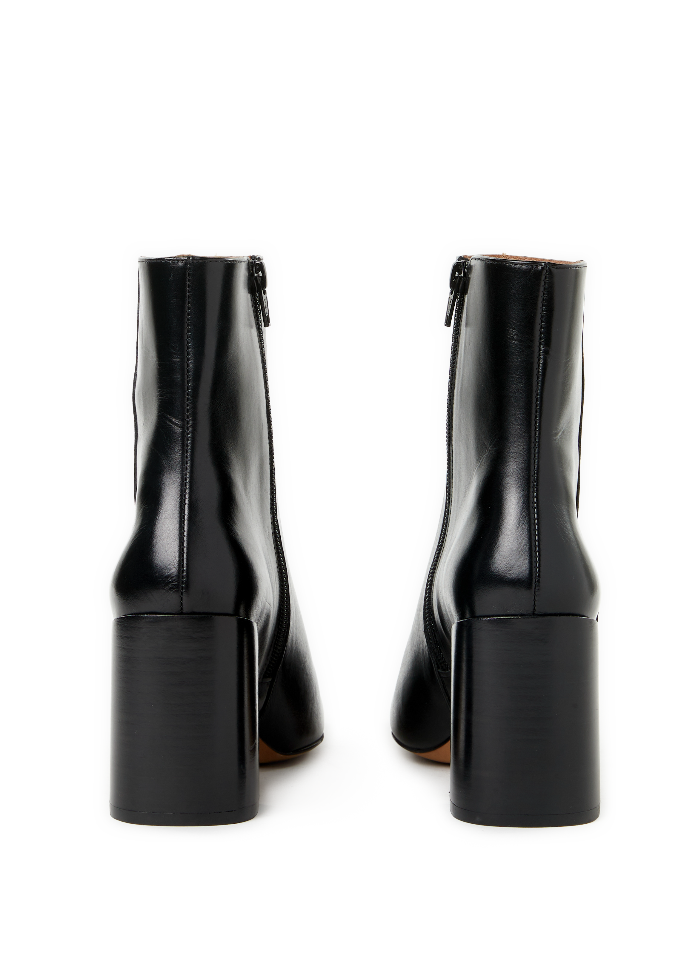 Bottines à talons Daphné en cuir SAISON 1865 Noir