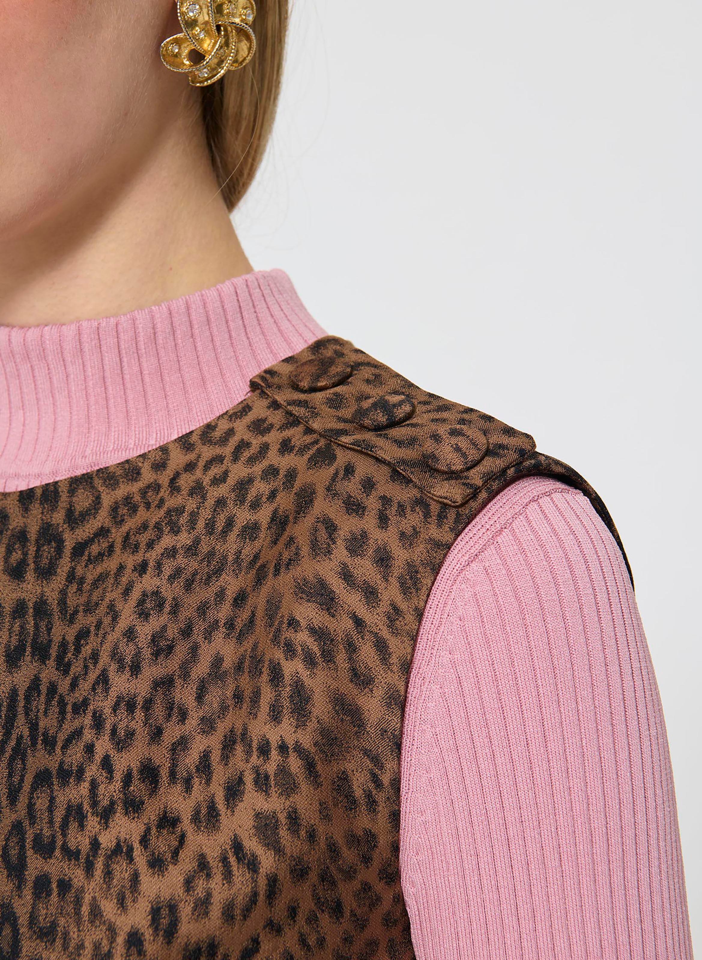 Robe rohane TARA JARMON Marron