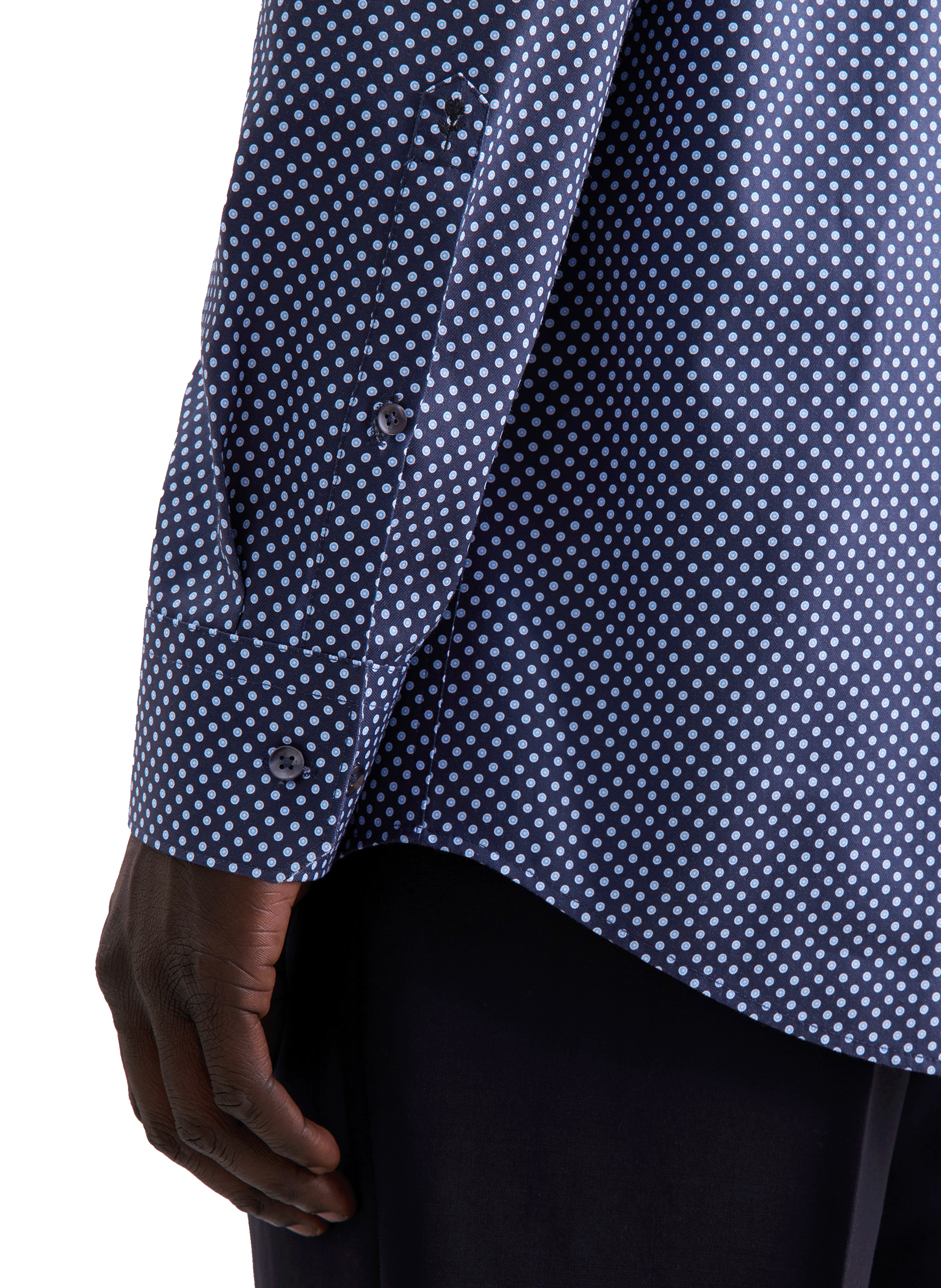 Cotton patterned shirt SEIDENSTICKER Blue