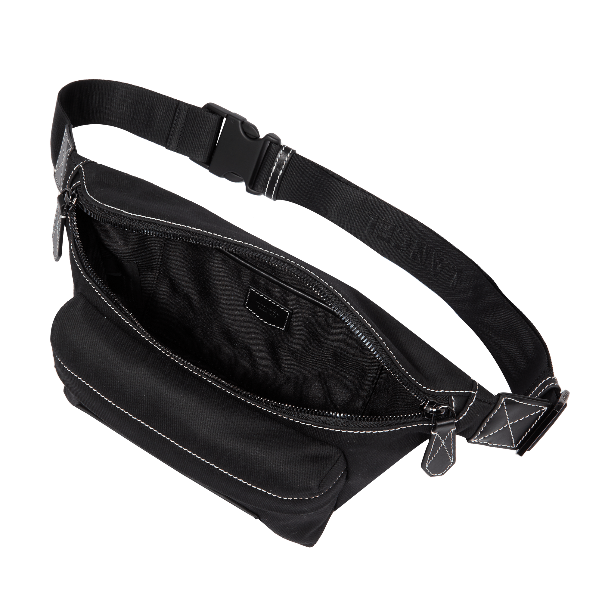 Sac banane escapade de lancel en cuir LANCEL Noir