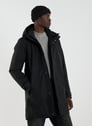 Mid-length hooded jacket | Black by DIDRIKSONS DIDRIKSONS Mid-length hooded jacket | Black