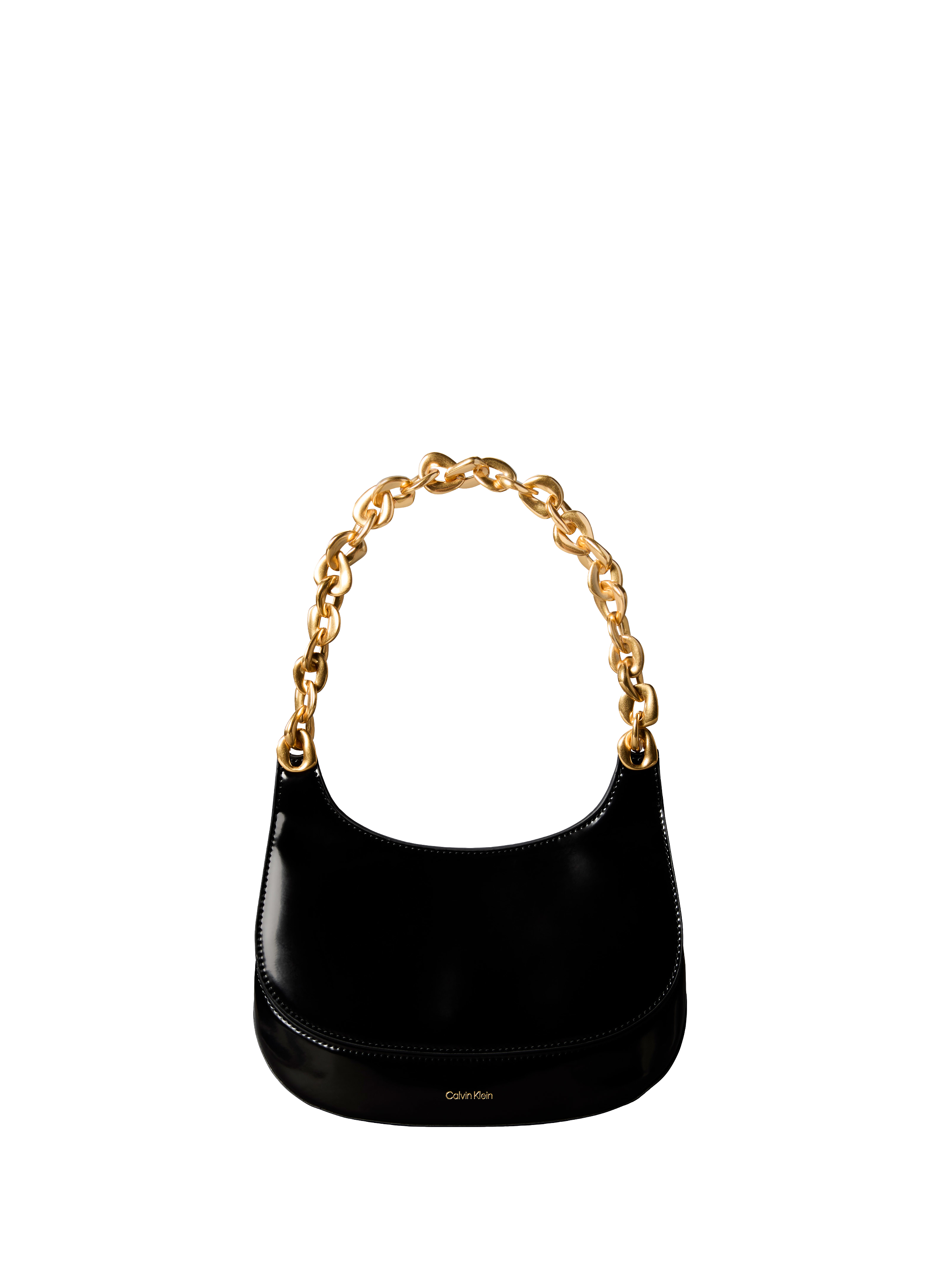 Shoulder bag with chain strap CALVIN KLEIN Black