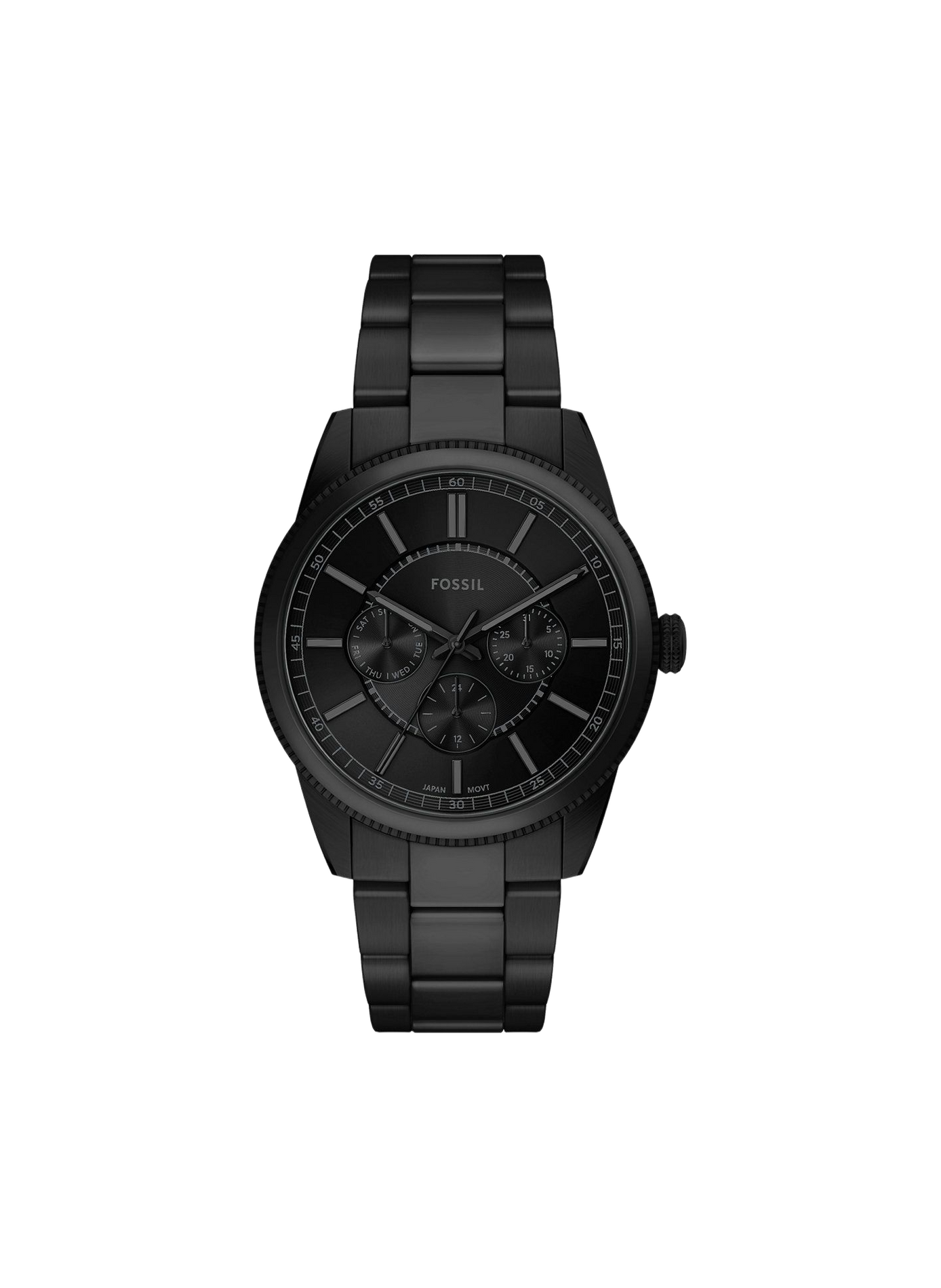 Montre Pearson en acier FOSSIL Noir