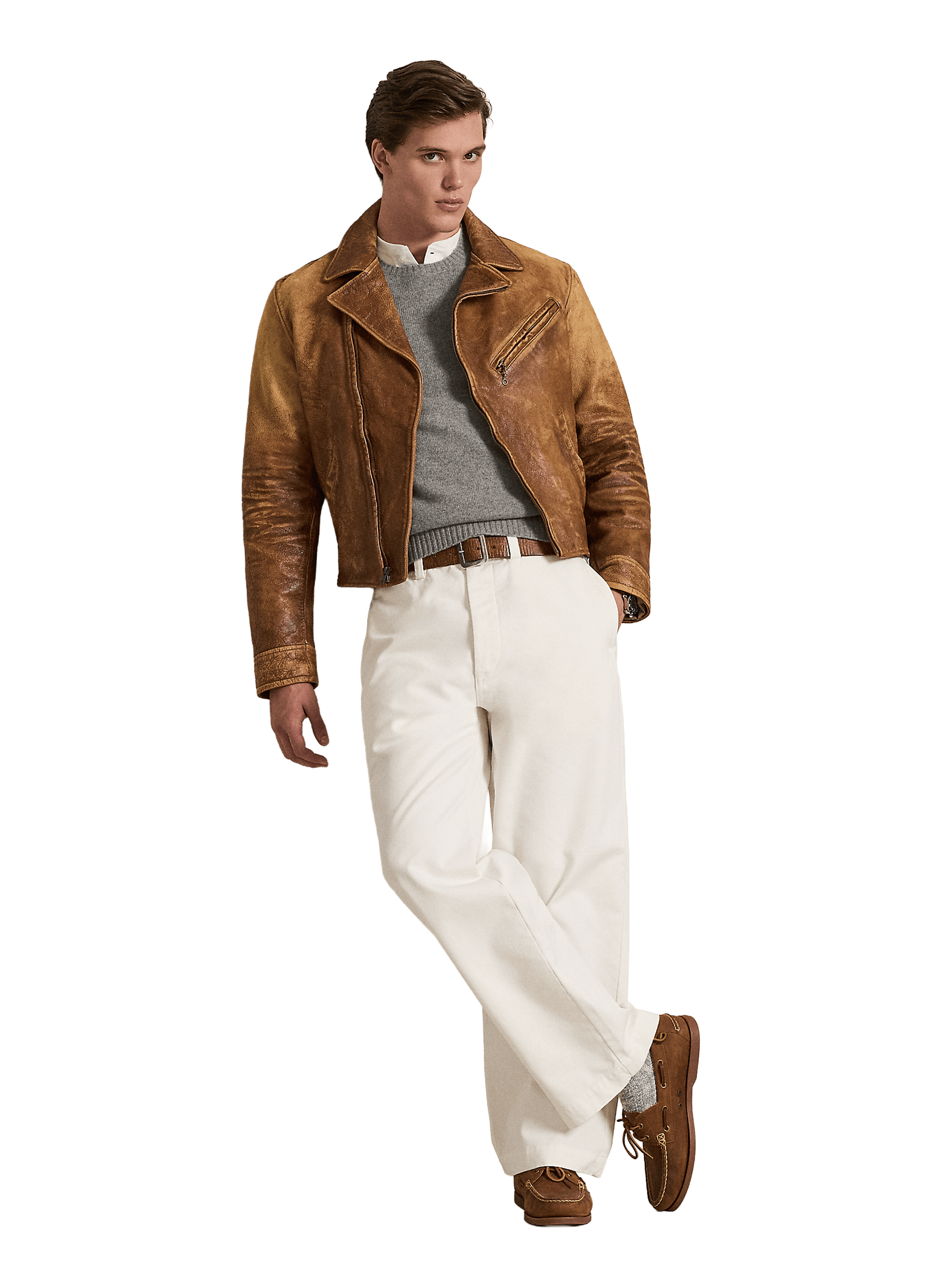 Round-neck wool and cashmere jumper POLO RALPH LAUREN Grey