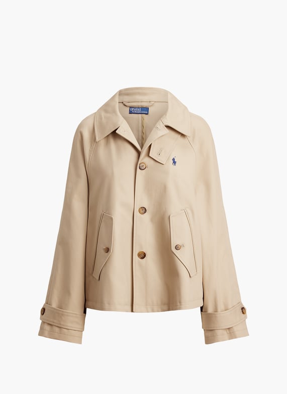 Short cotton trench coat Beige Polo ralph lauren - Women Short cotton trench coat Beige Polo ralph lauren - Women
