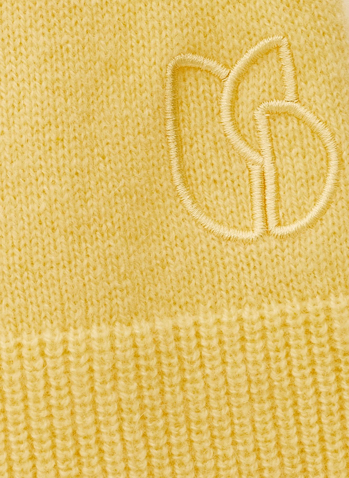 Pull droit col rond en cachemire chaya BA&SH Jaune