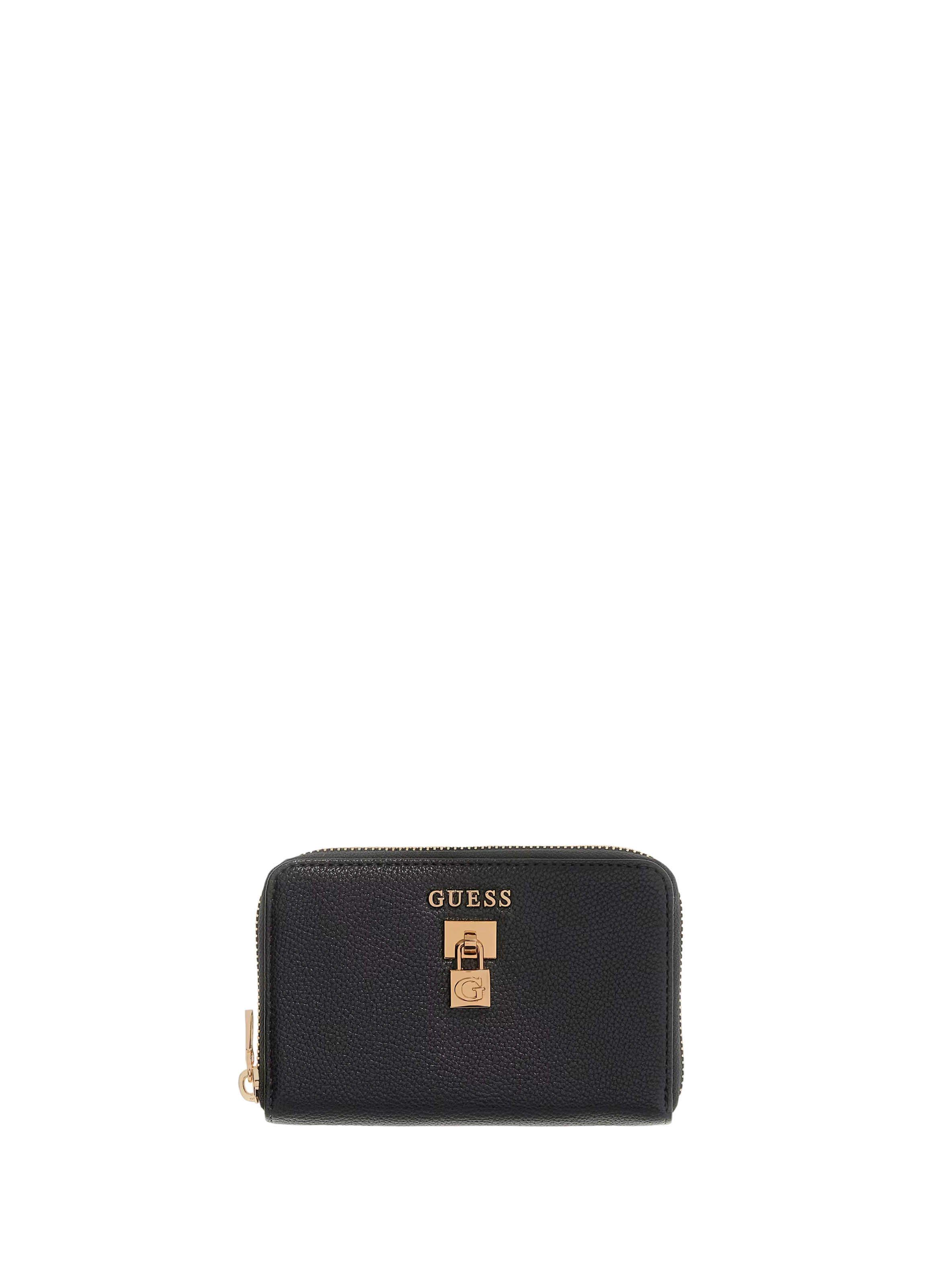 Portefeuille zippé effet cuir GUESS Noir