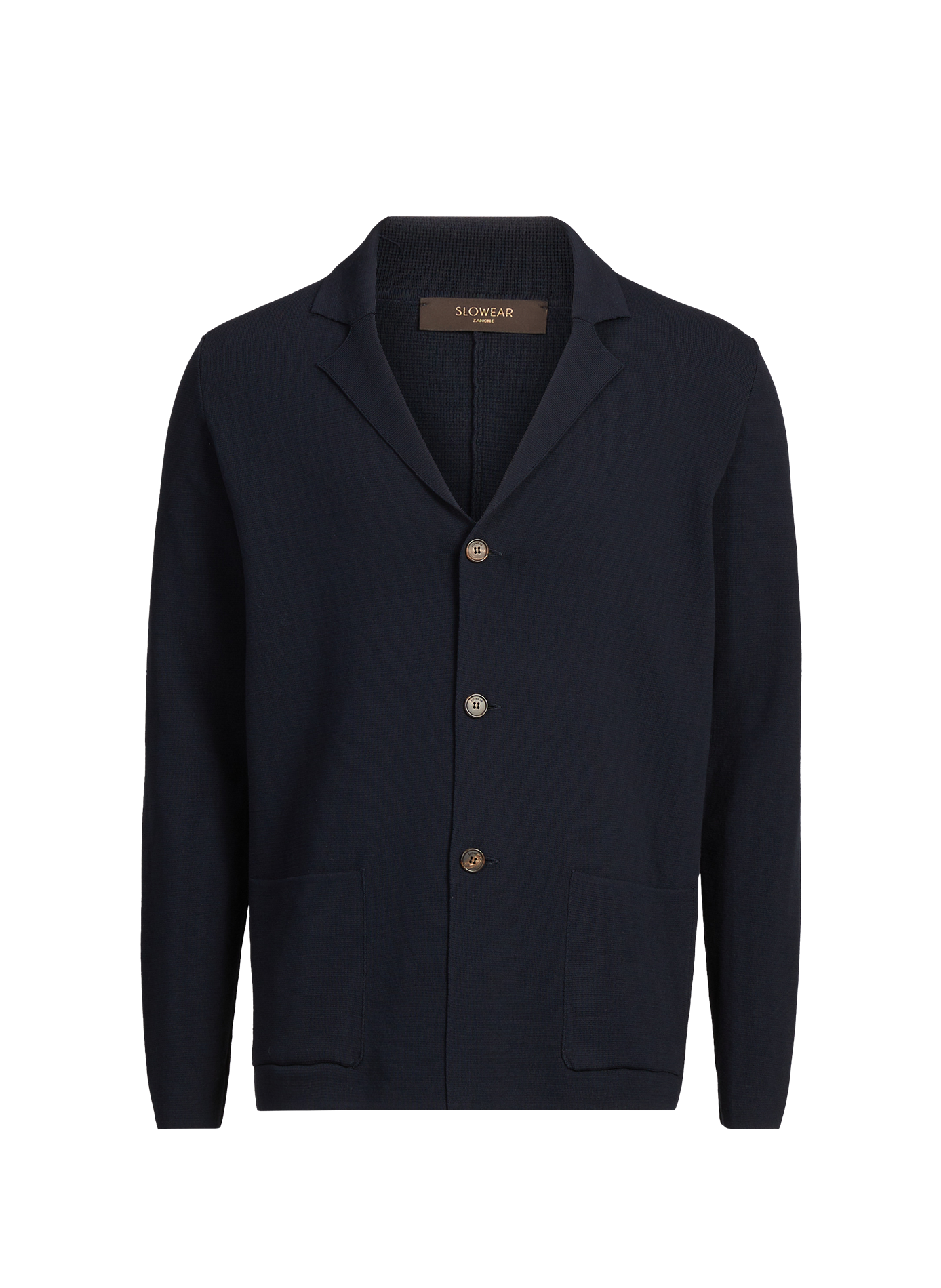 Straight cotton cardigan SLOWEAR Blue