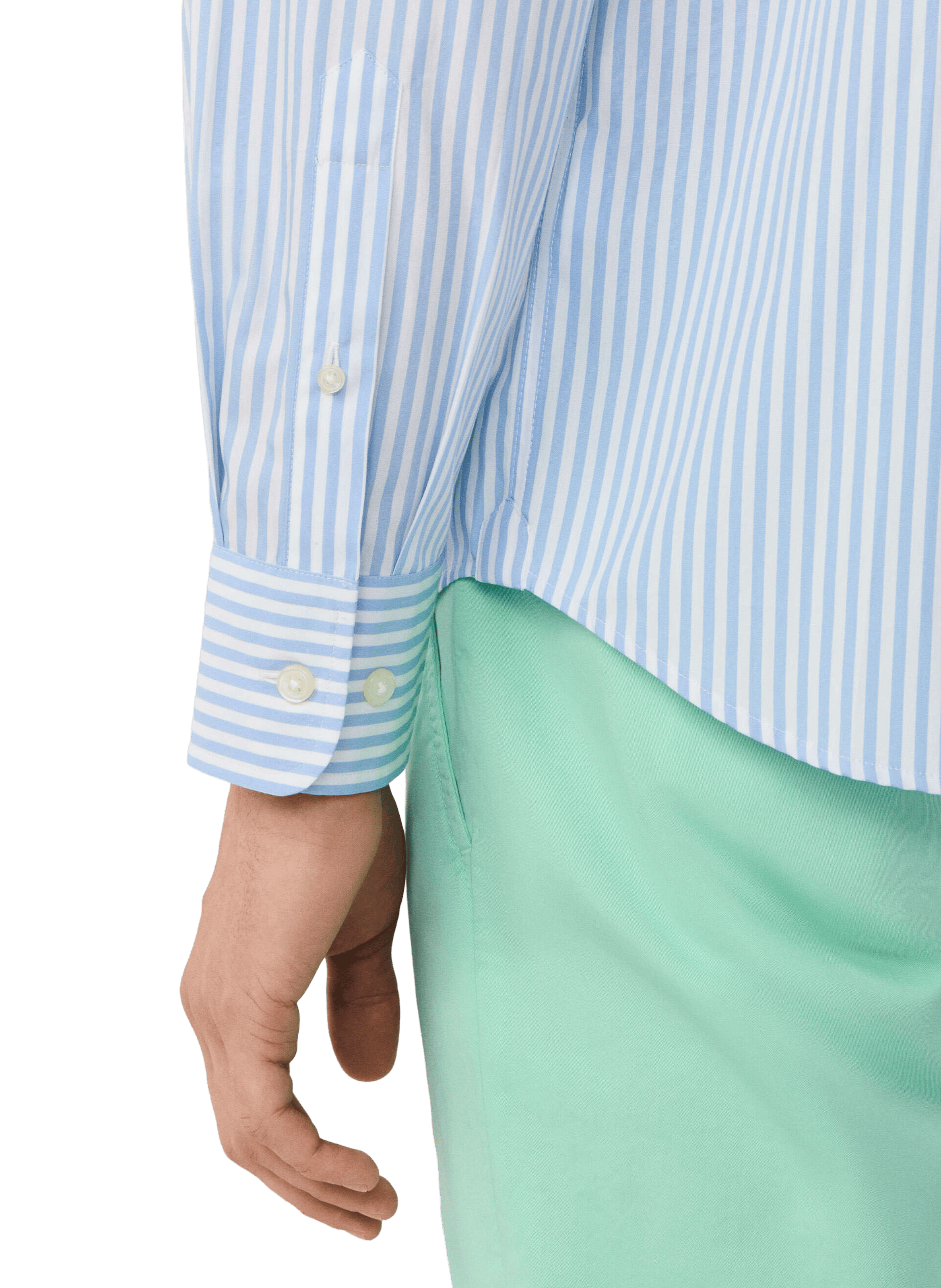 Striped cotton shirt FACONNABLE Blue