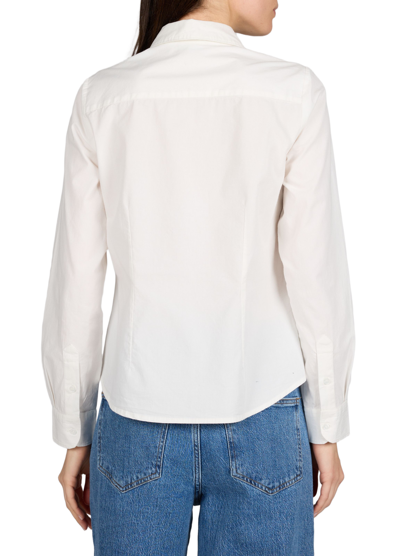 Chemise cintrée en coton mélangé VILA Blanc