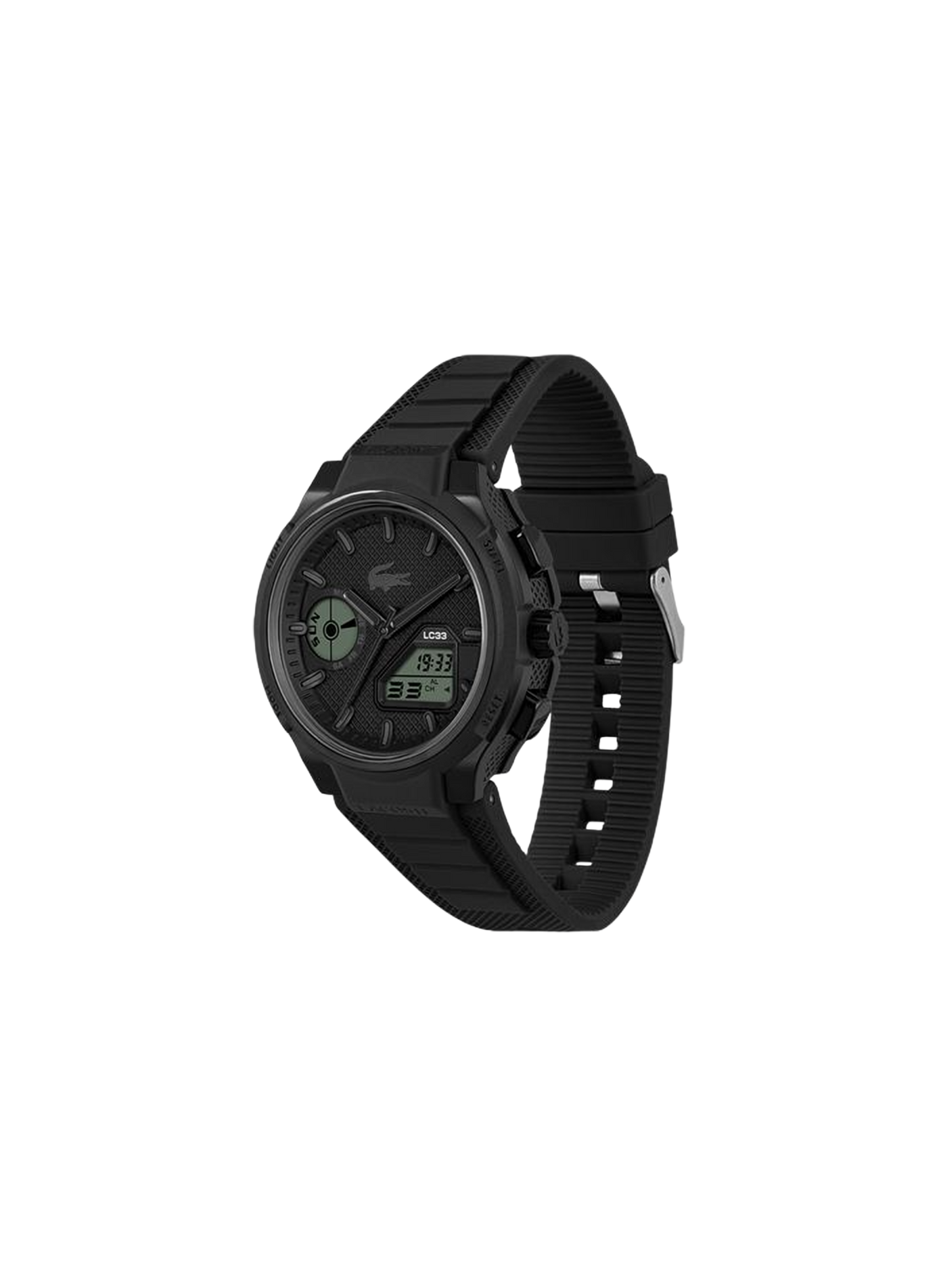 Montre quartz LC33 en silicone LACOSTE MONTRES Noir