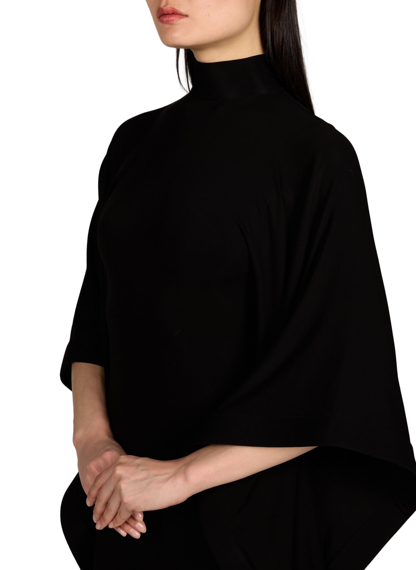 Robe ample unie manches 3/4 ALEXANDER WANG Noir