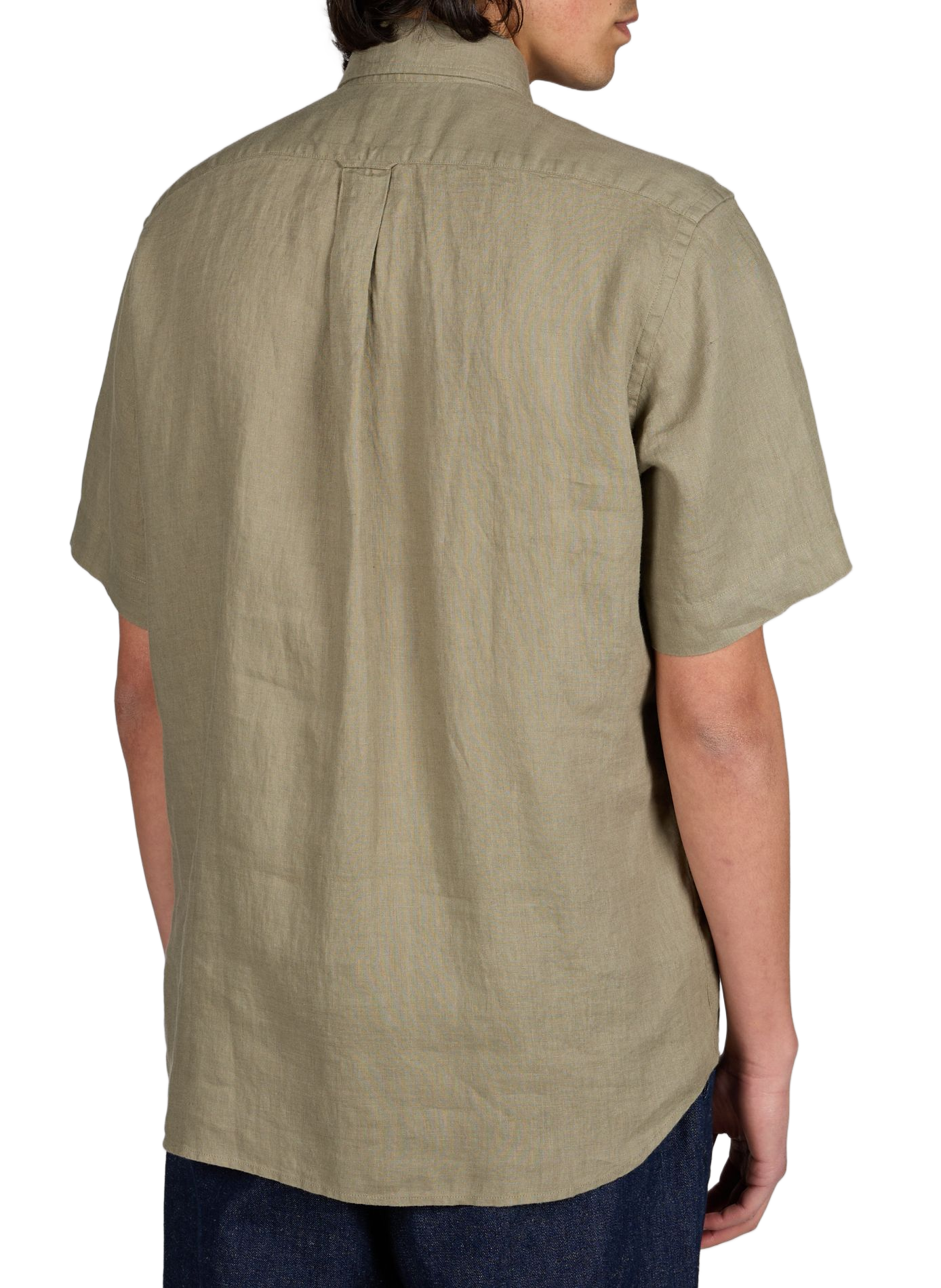 Chemise droite boutonnée en lin EDEN PARK Beige