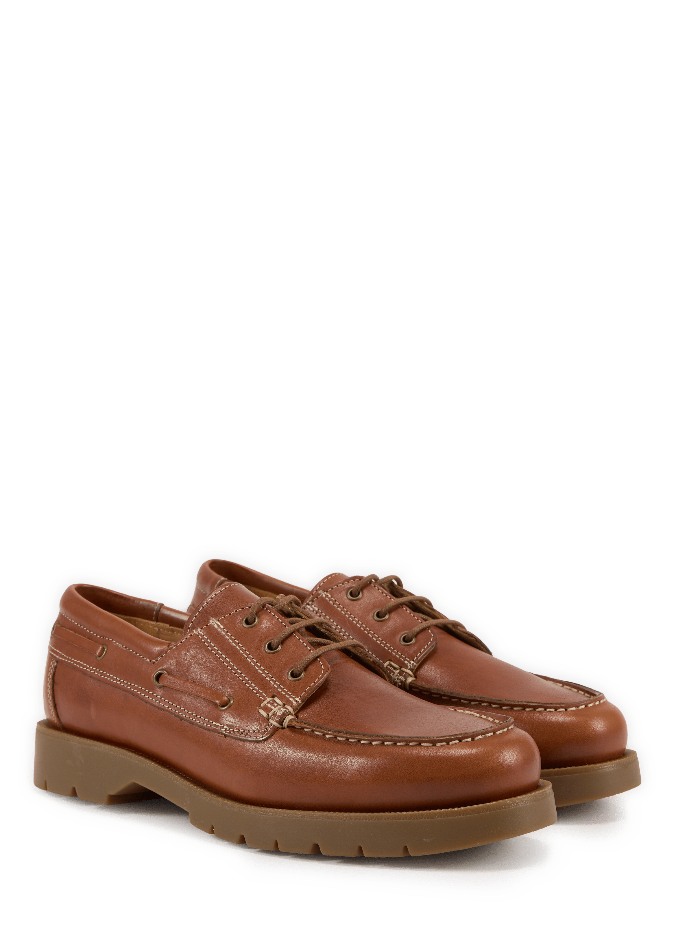 Calfskin leather loafers KLEMAN Brown