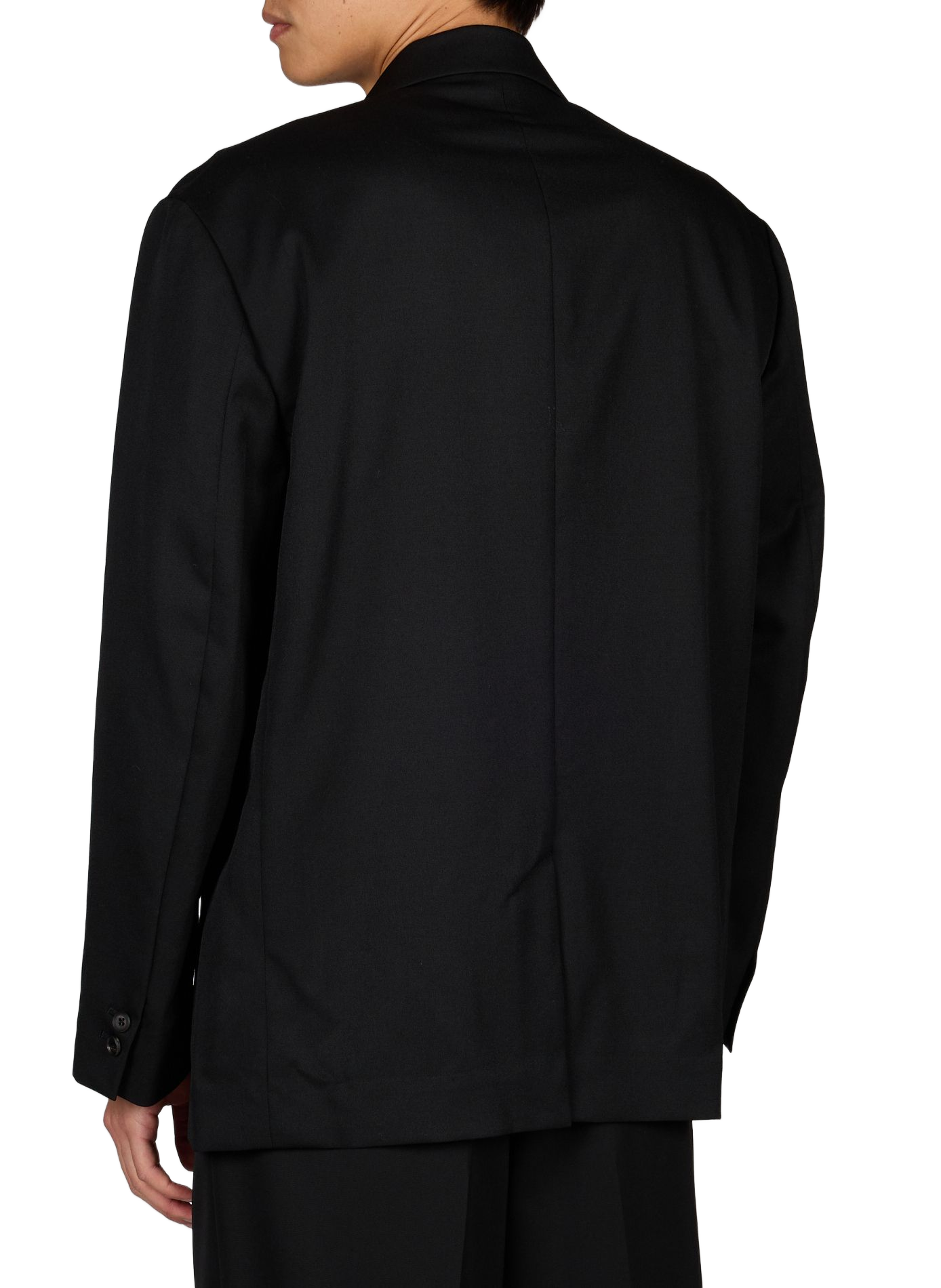 Blazer uni en laine SSSTEIN Noir