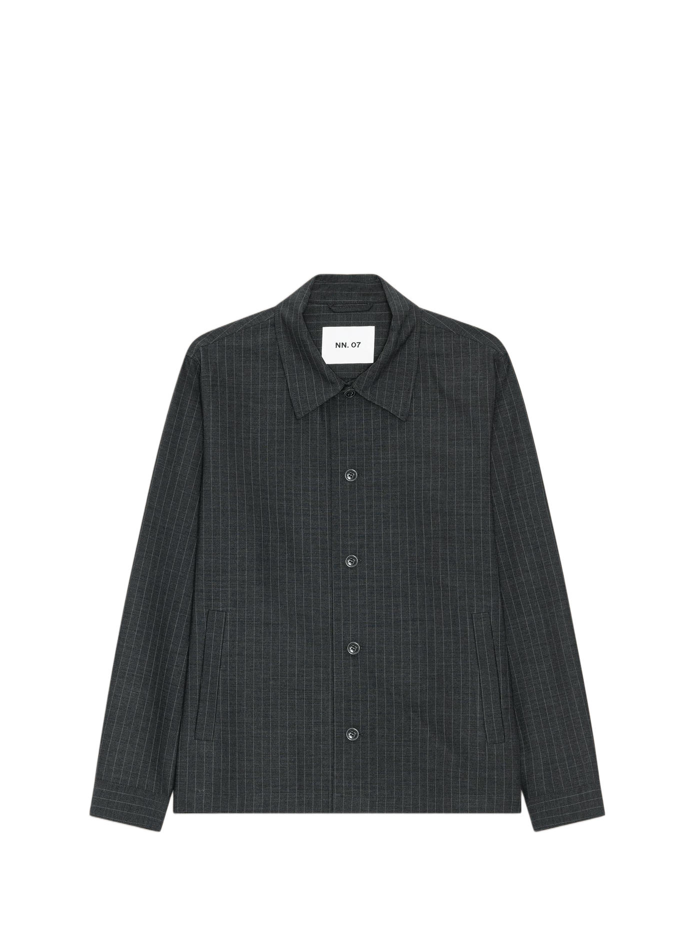 Striped Zander shirt NN.07 Grey