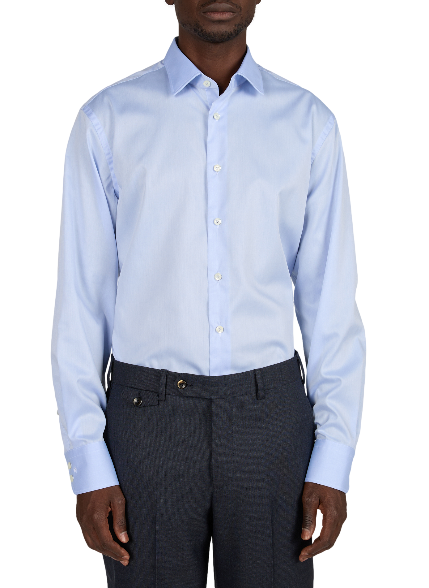 Slim-fit cotton shirt VAN LAACK Blue