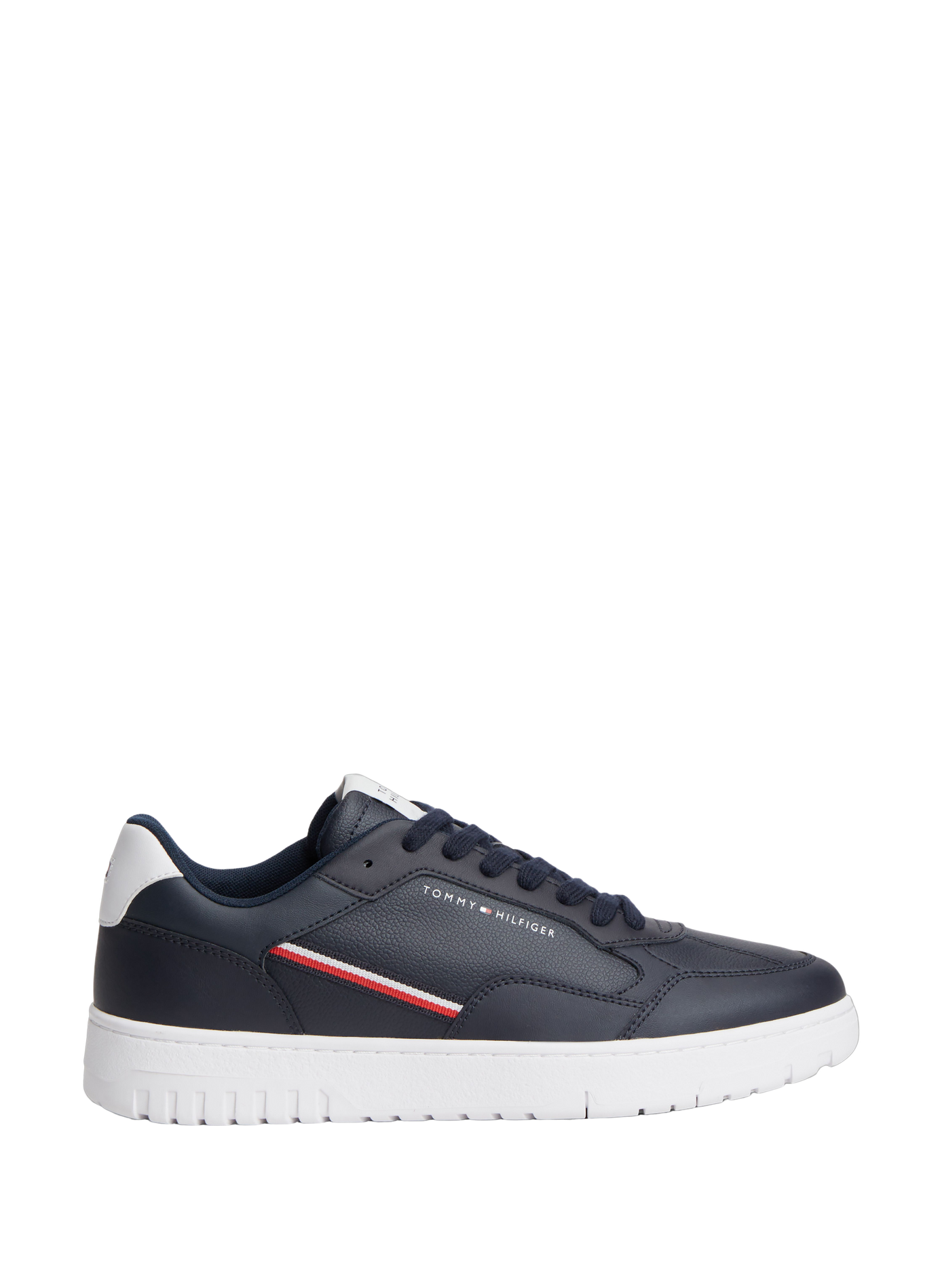 Baskets à lacets en cuir mélangé TOMMY HILFIGER Bleu