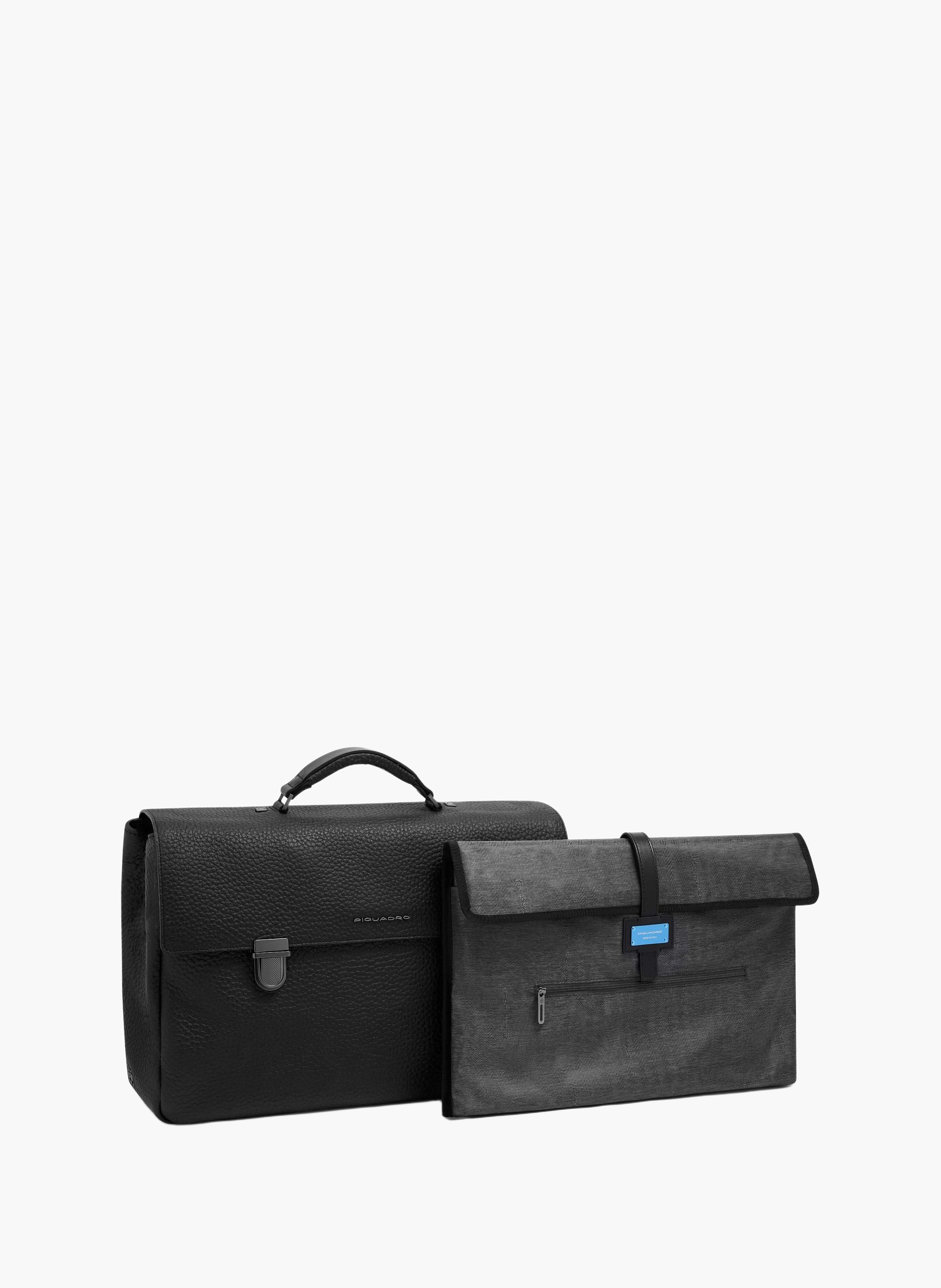 Sac pour ordinateur 15,6", personnalisable PIQUADRO Noir