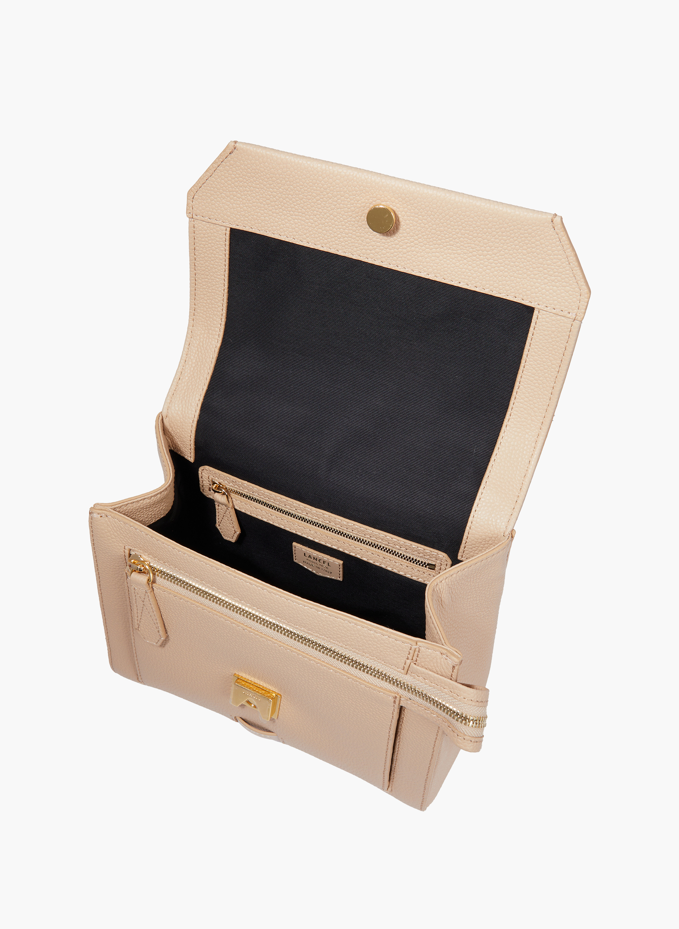 Schoudertas met flap van Lancel in leer | Beige LANCEL Dames