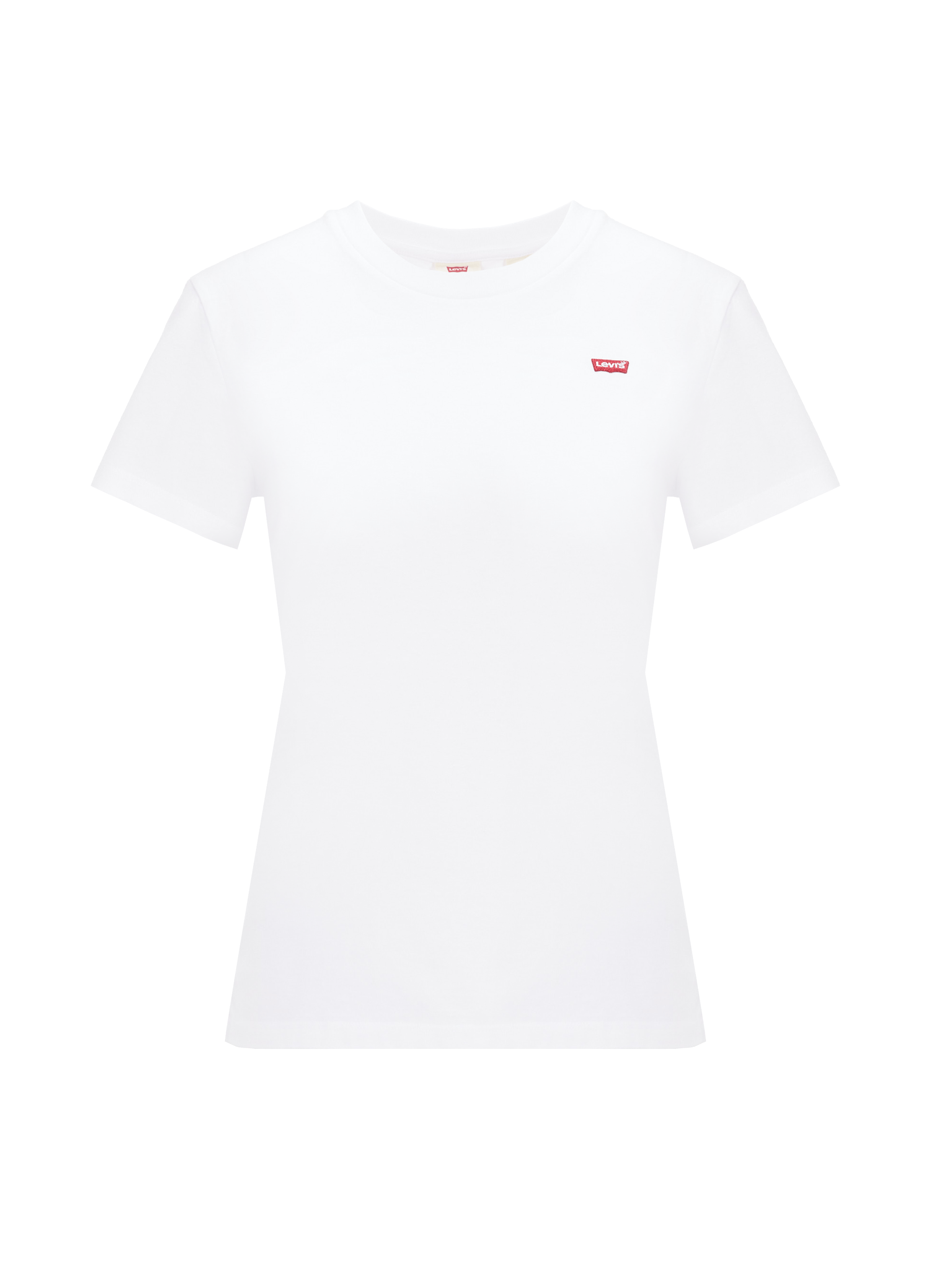 LEVI'S T-shirt col rond en coton Blanc