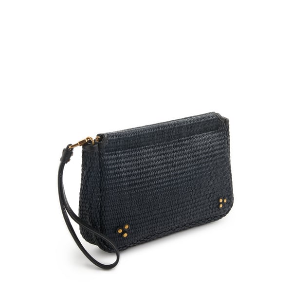 Pochette Clap L en raphia