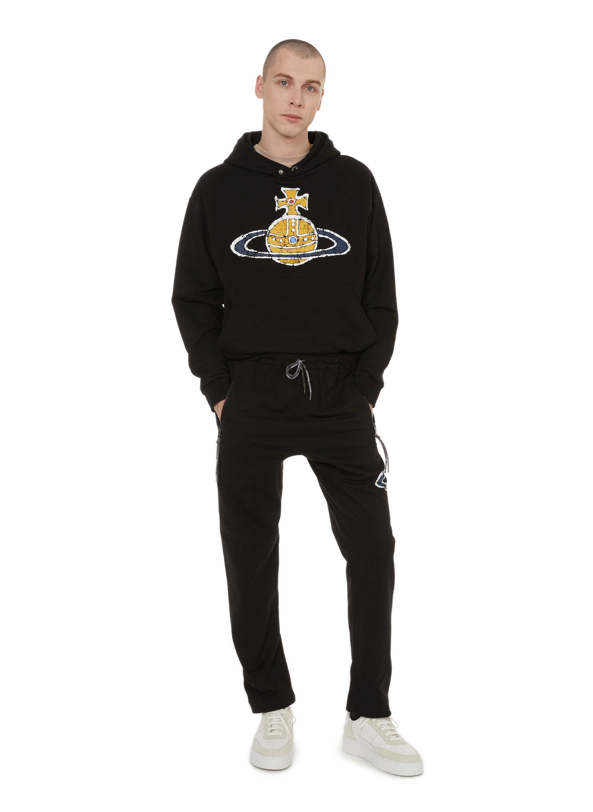 Cotton logo hoodie VIVIENNE WESTWOOD Black
