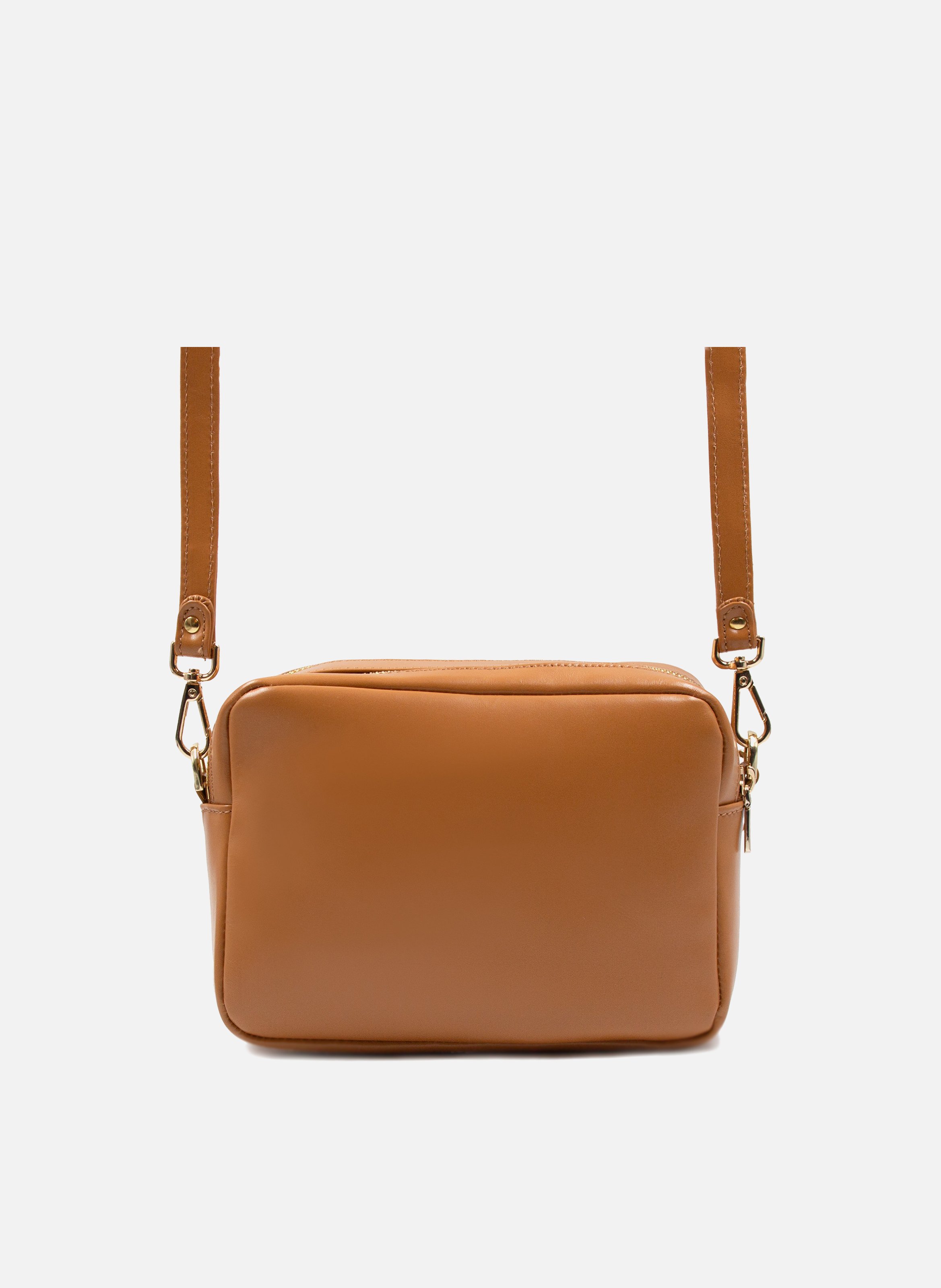 Sac gabrielle cuir lisse JULES & JENN Marron