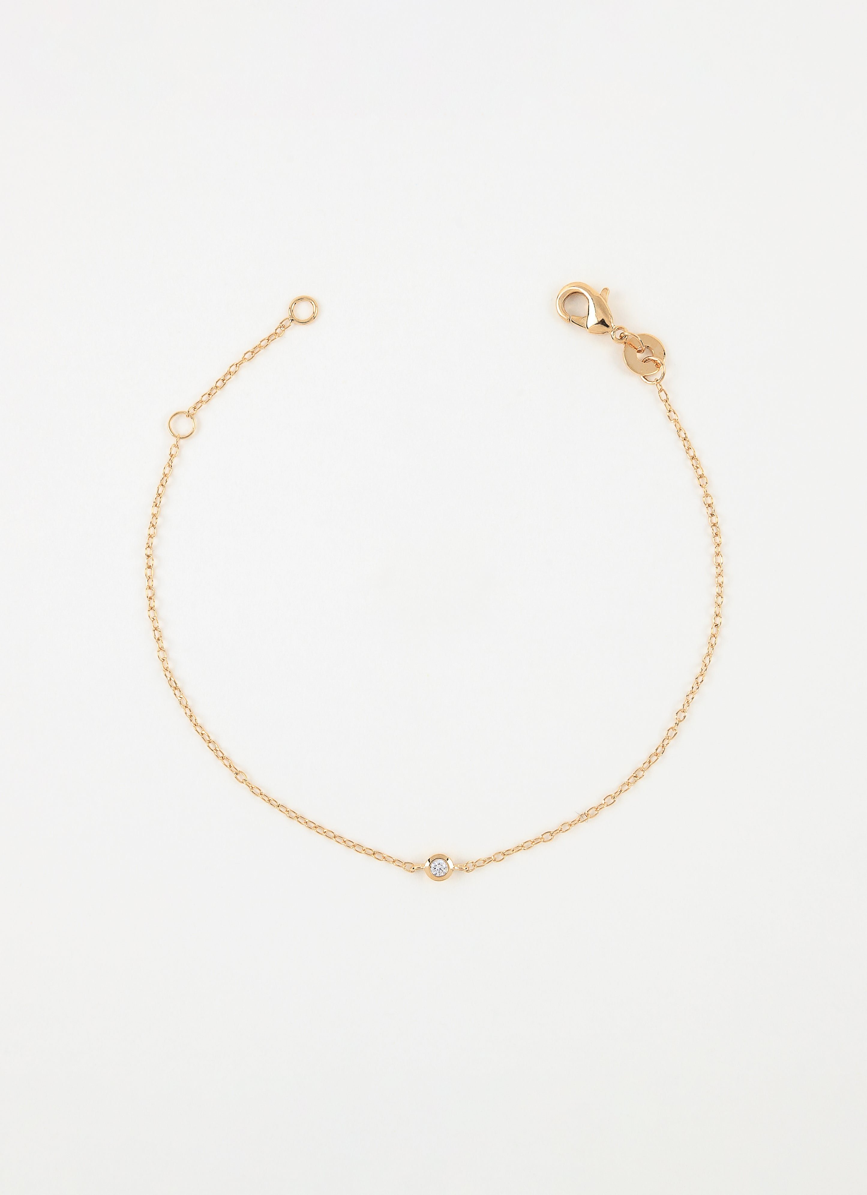 Bracelet solitaire esmée plaqué or ANNA SOTTILOTTA Doré