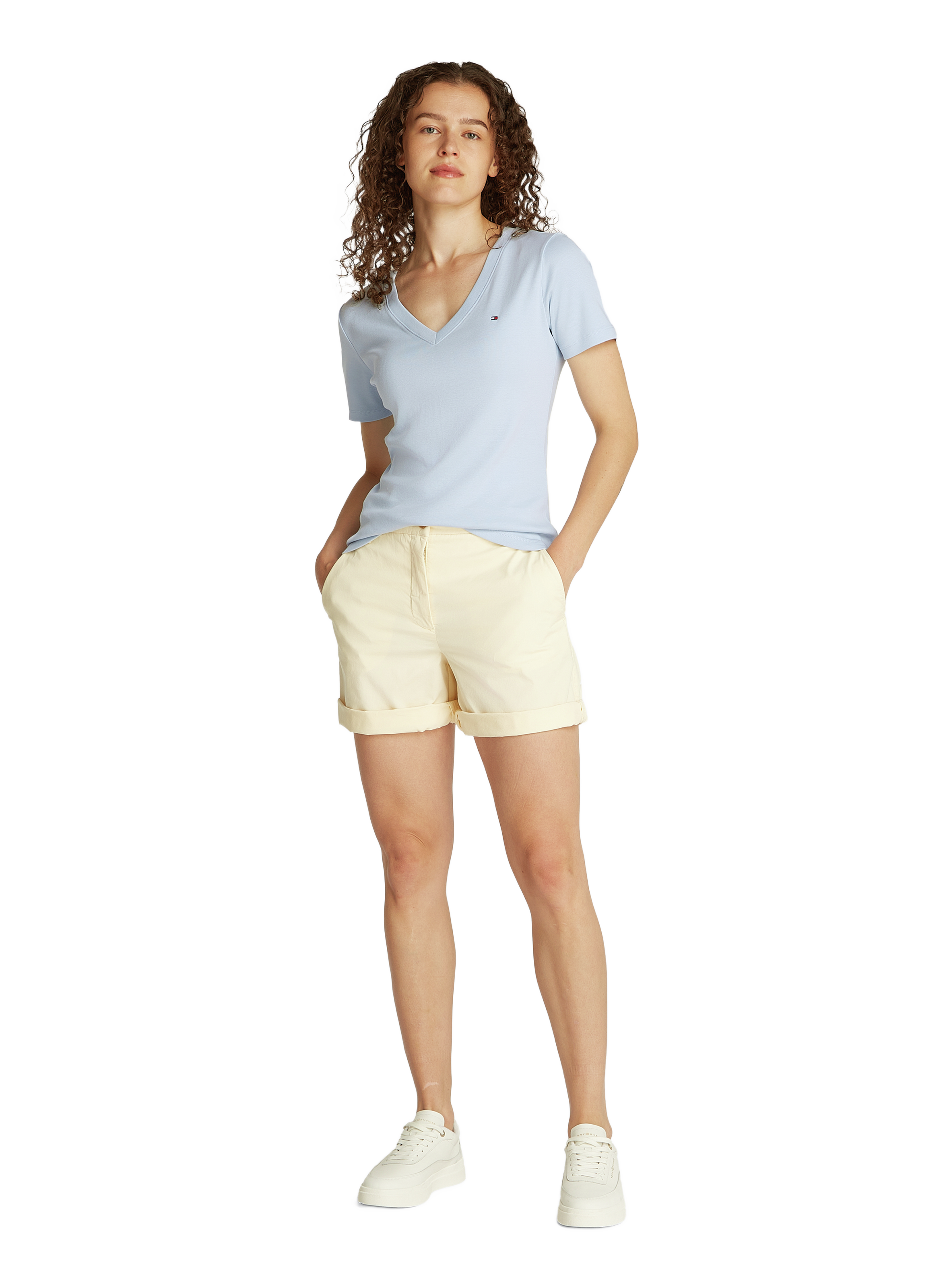 T-shirt en coton TOMMY HILFIGER Bleu