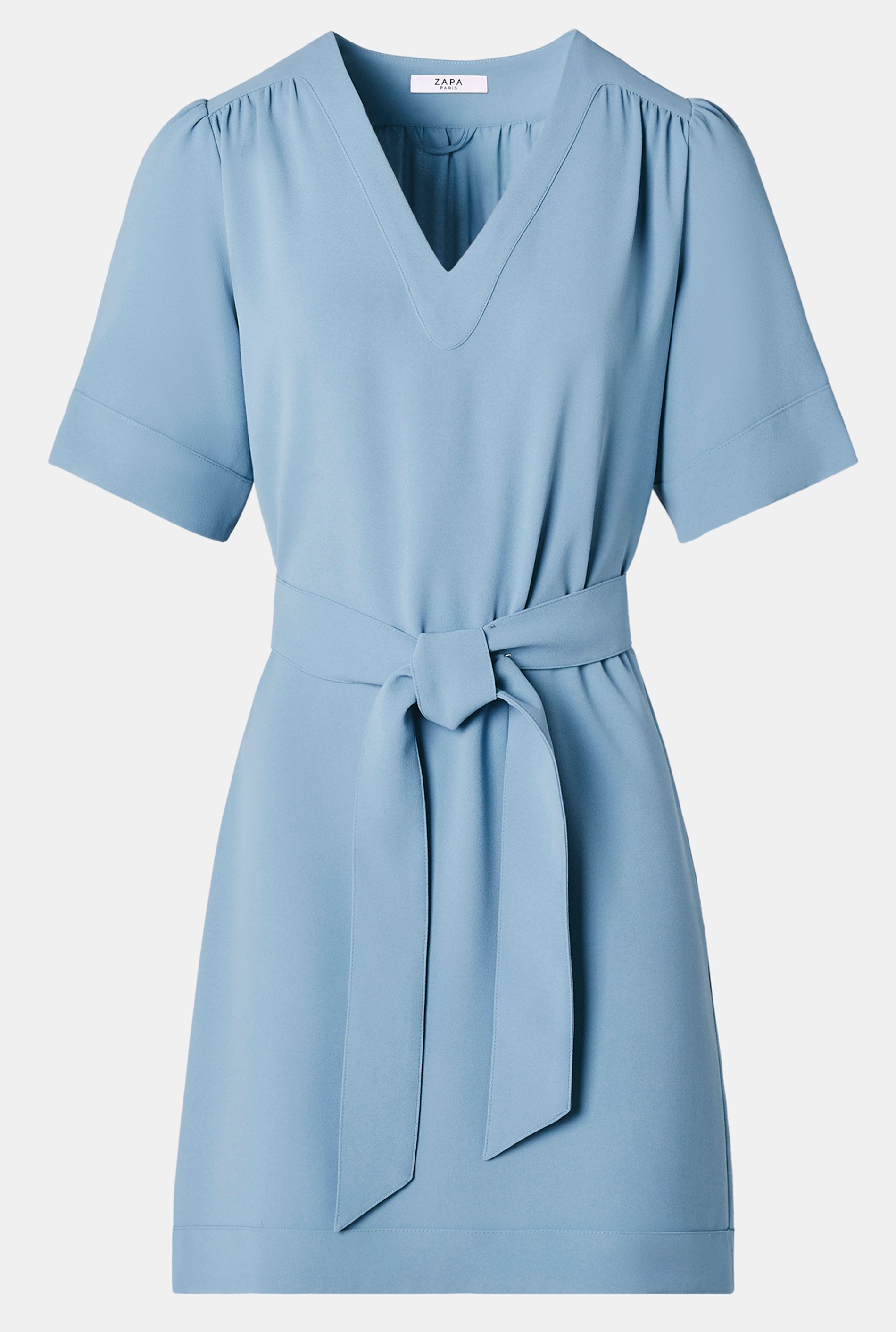 Robe cintrée retie ZAPA Bleu