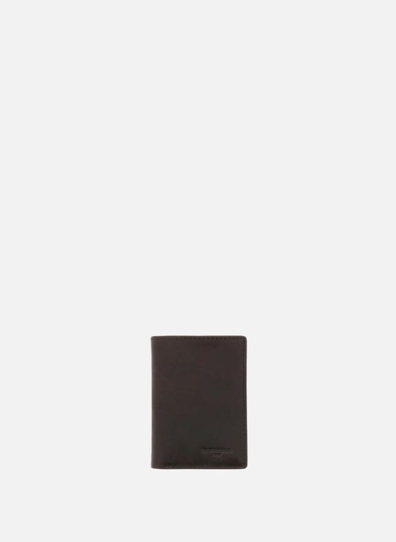 Porte cartes gary en cuir huilé Marron by LE TANNEUR LE TANNEUR Porte cartes gary en cuir huilé Marron