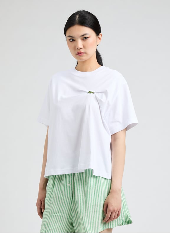 Classic Cotton T-Shirt White by LACOSTE LACOSTE Classic Cotton T-Shirt White