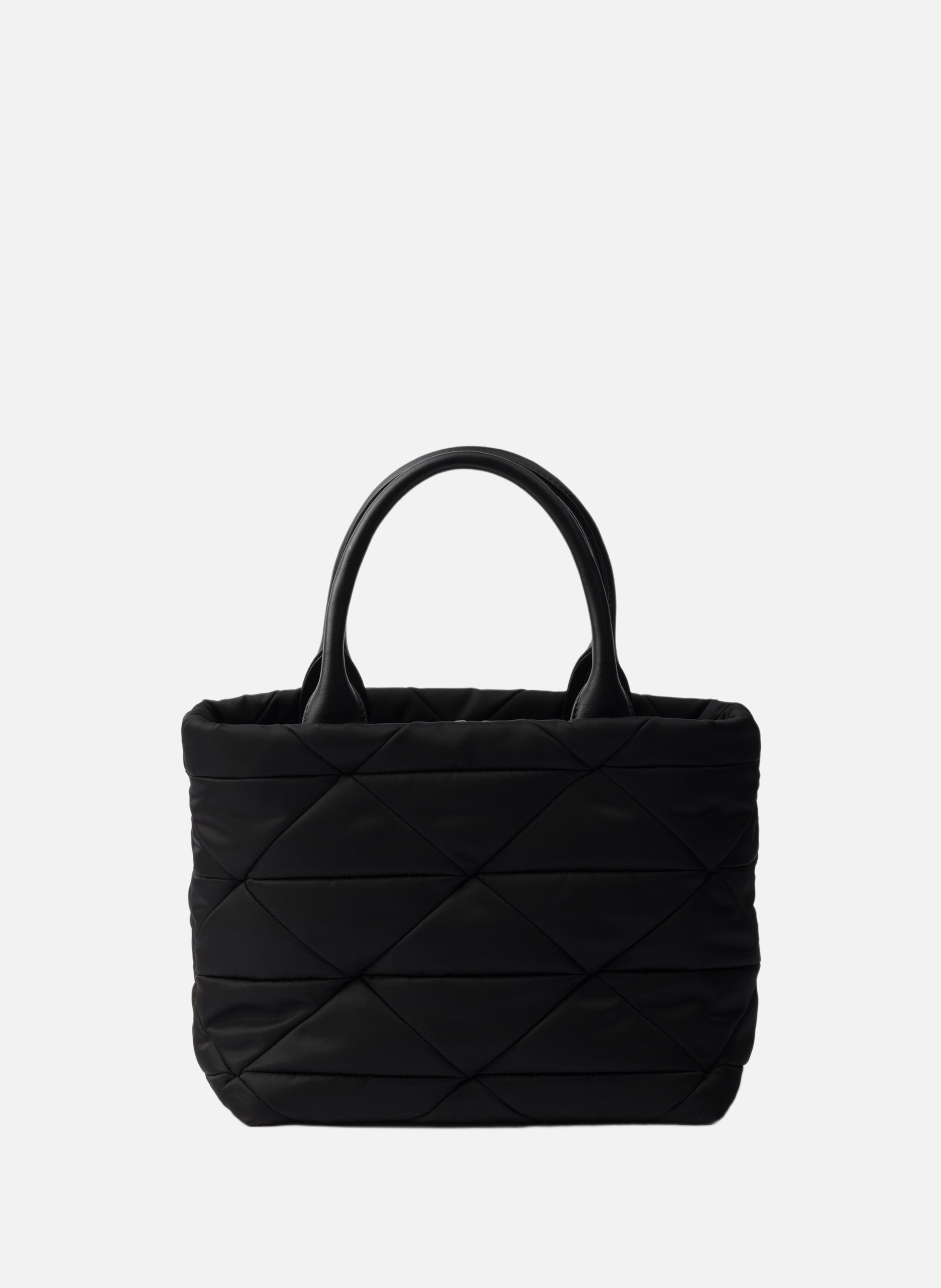 Petit cabas en re-nylon matelassé PRADA Noir