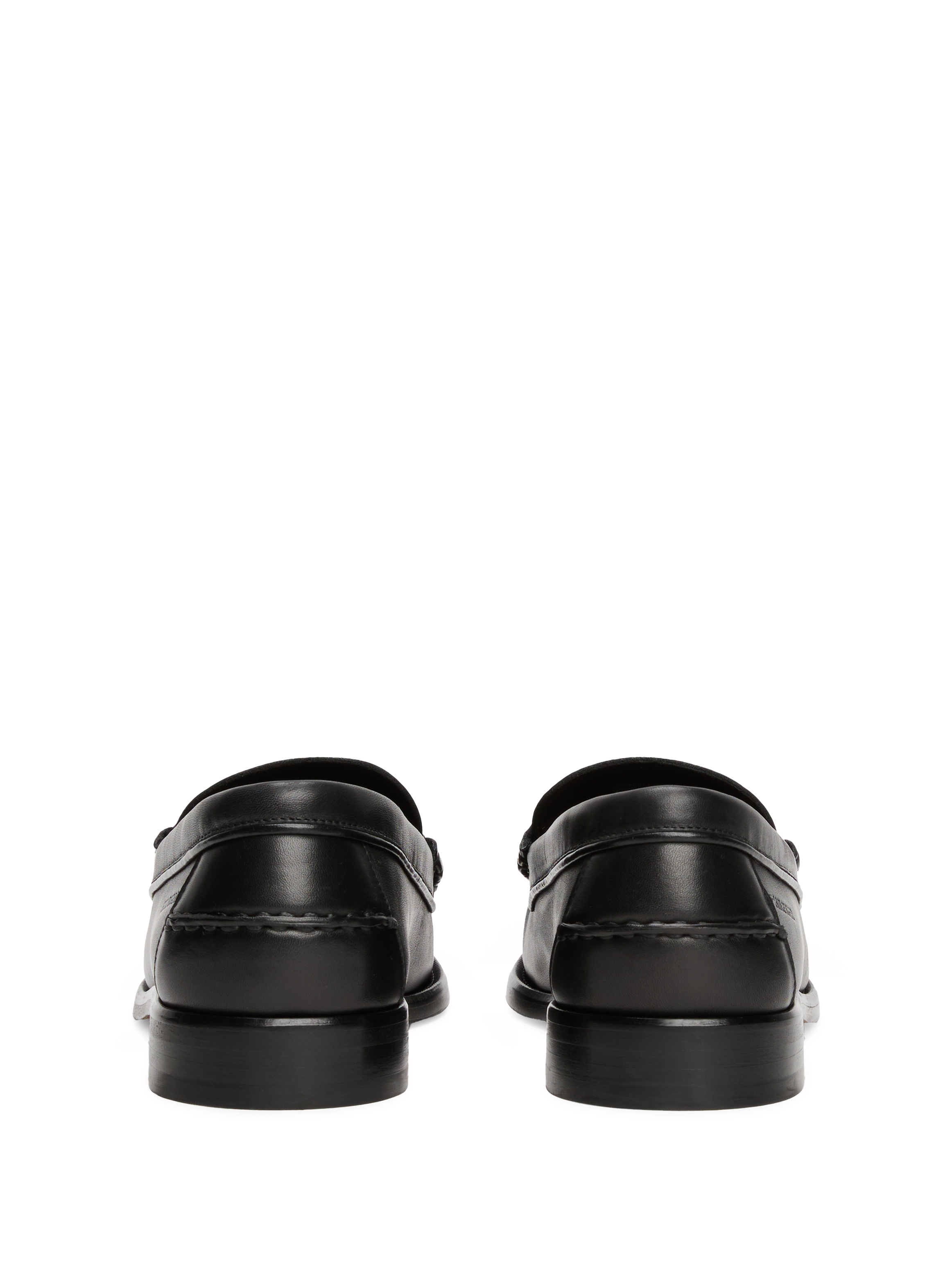 Leather loafers with tassels TOMMY HILFIGER Black