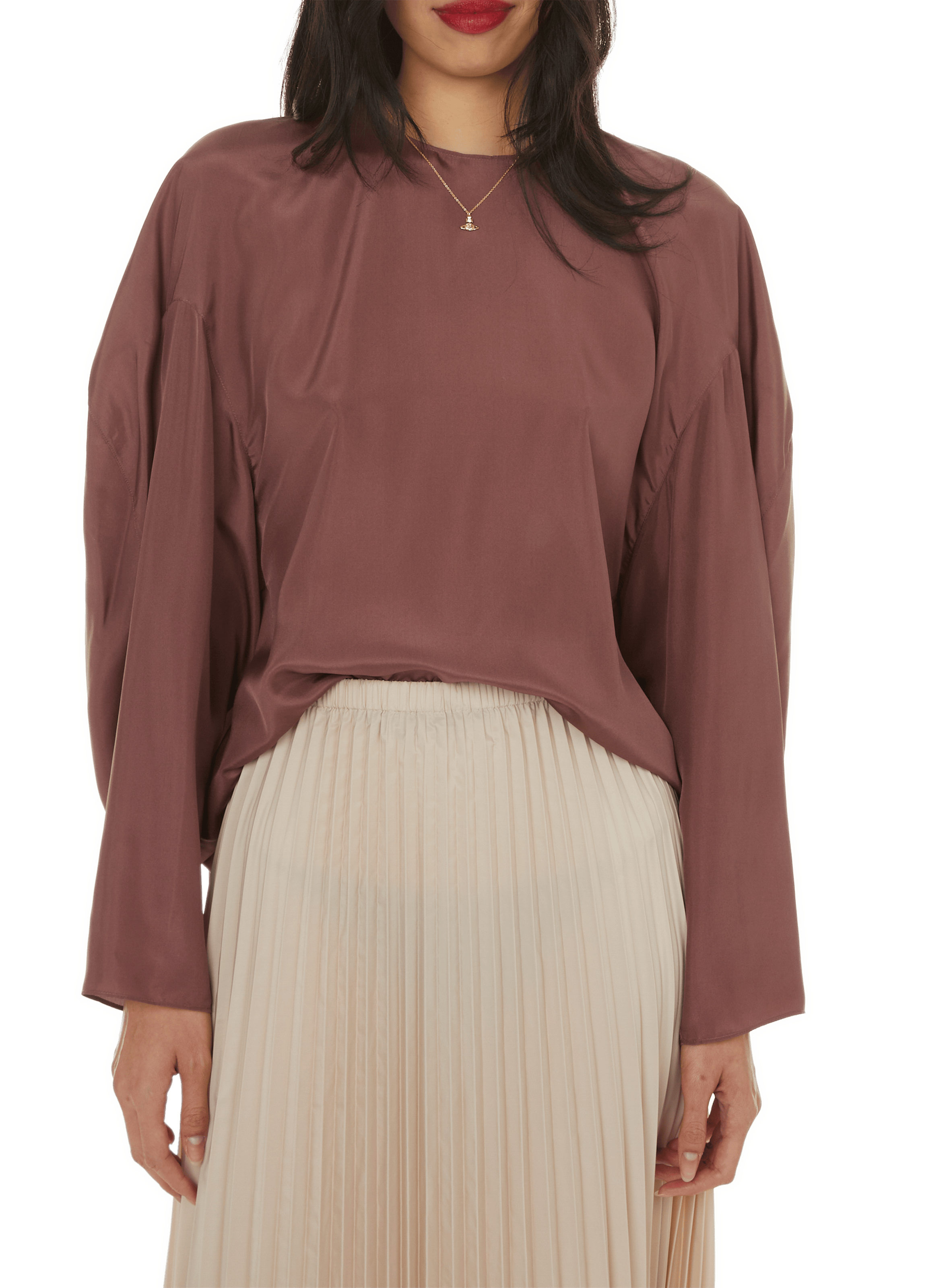 TIBI Silk blouse Brown