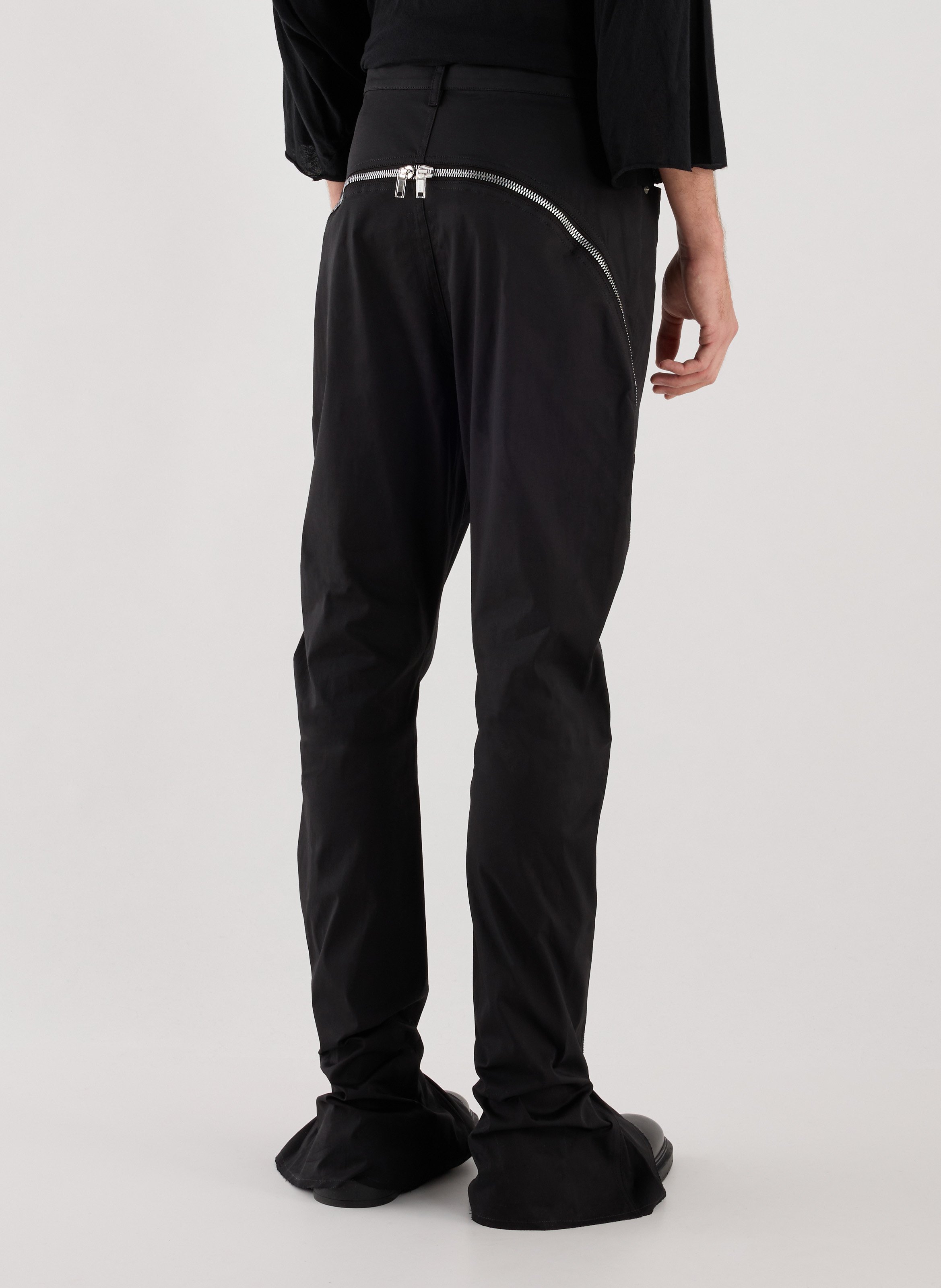 Bolan mixed cotton trousers RICK OWENS Black