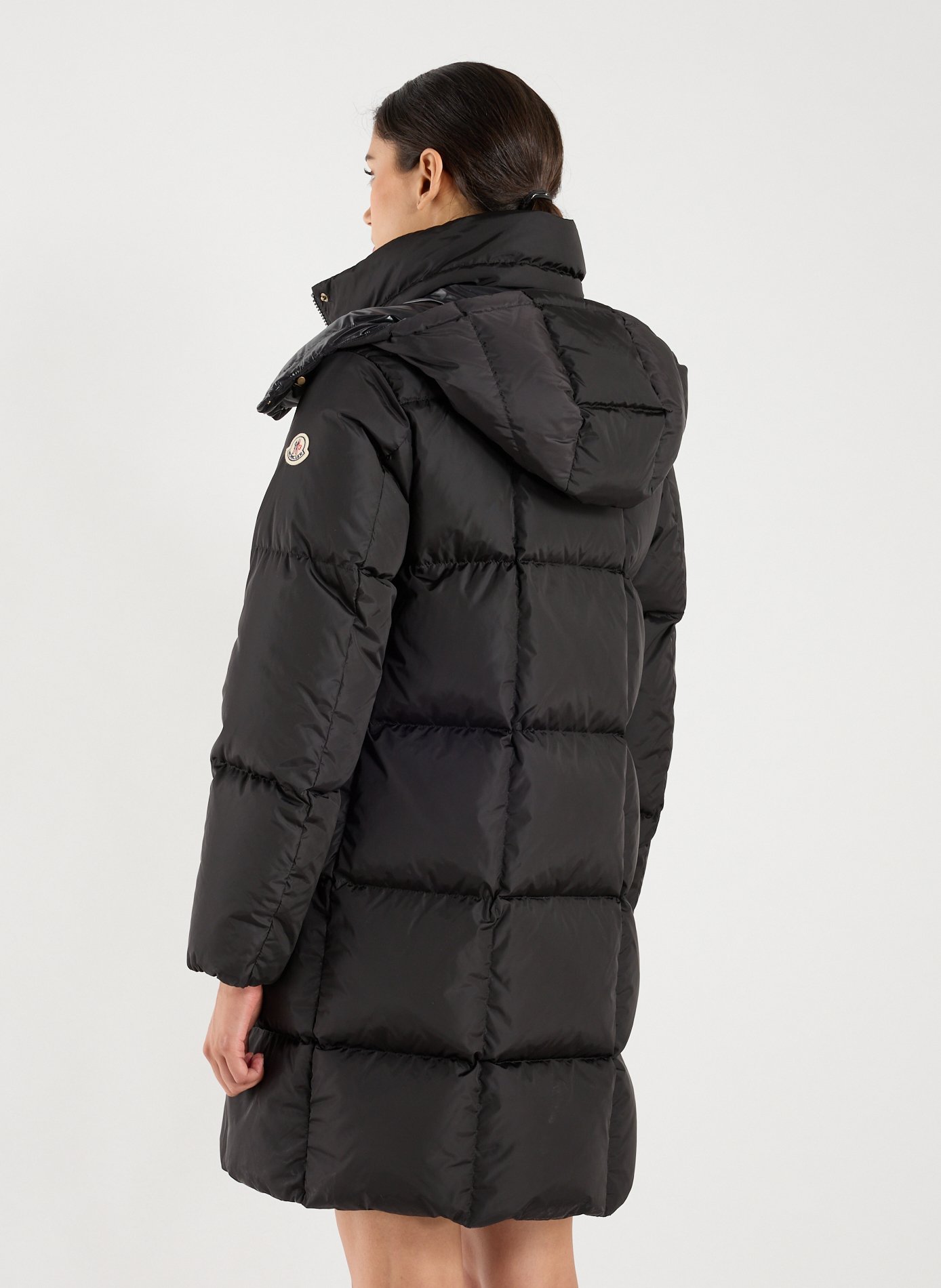 Mid-length down jacket MONCLER Black