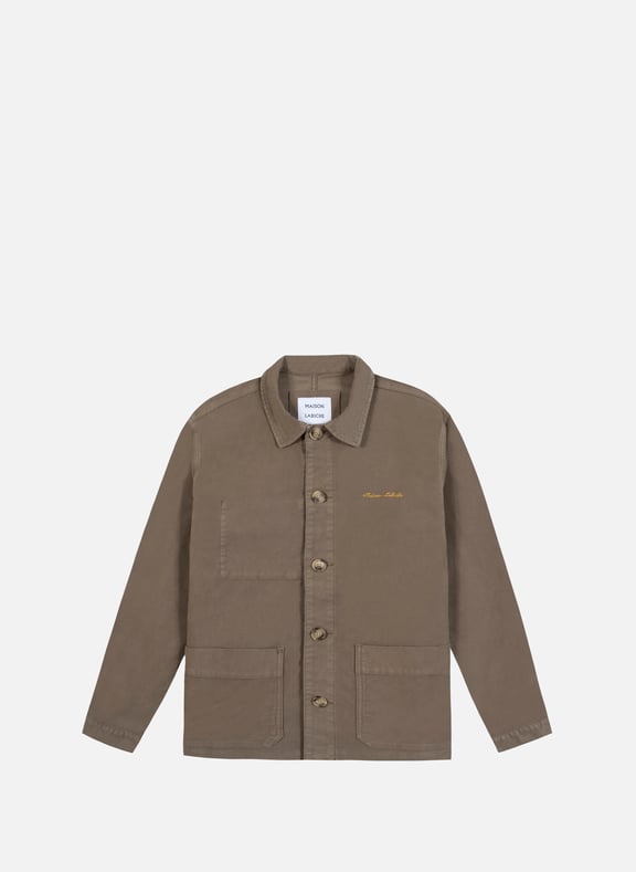 Veste brodée en coton mélangé Marron by MAISON LABICHE MAISON LABICHE Veste brodée en coton mélangé Marron