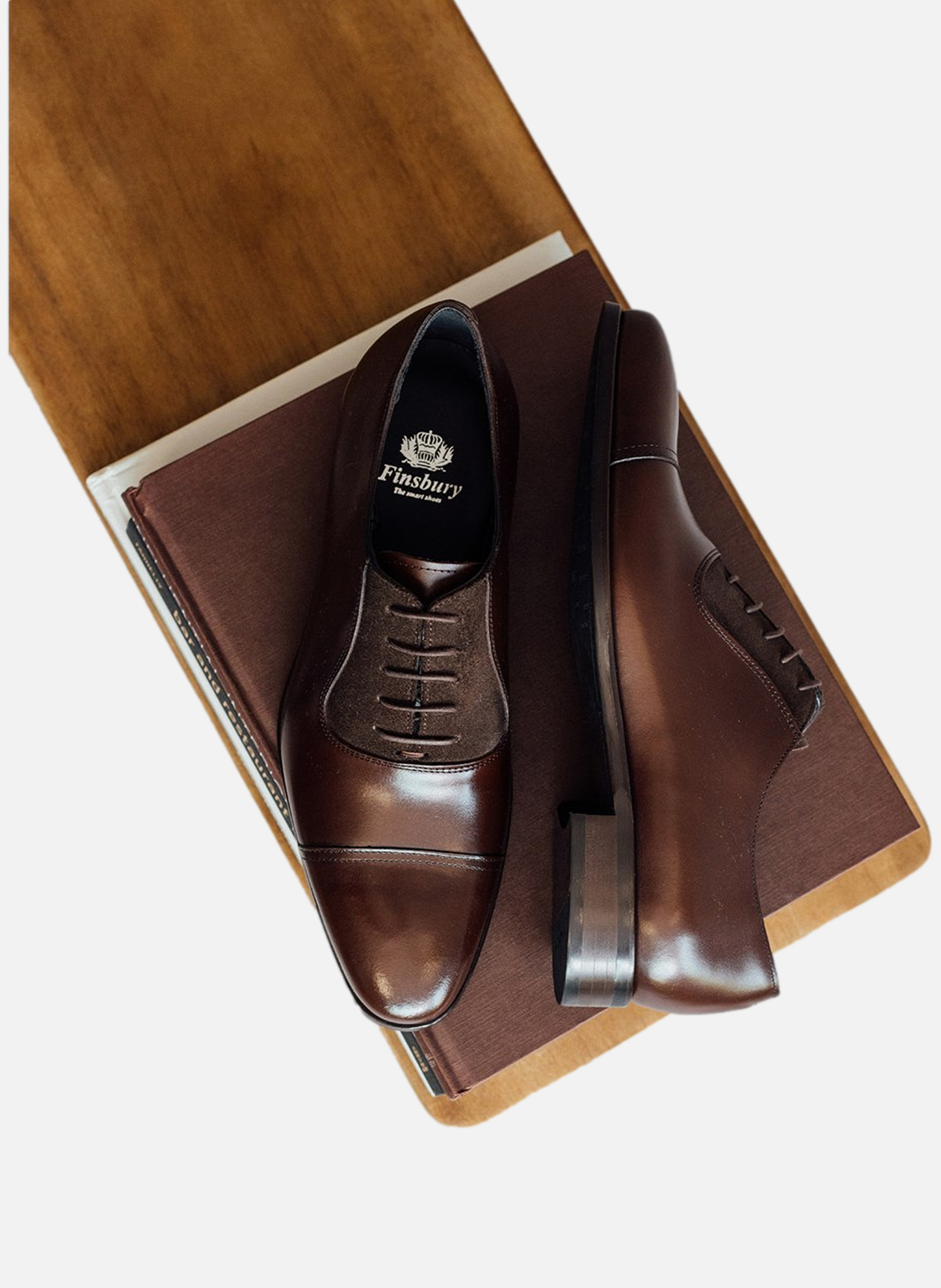 Richelieu cuir heathrow FINSBURY Marron