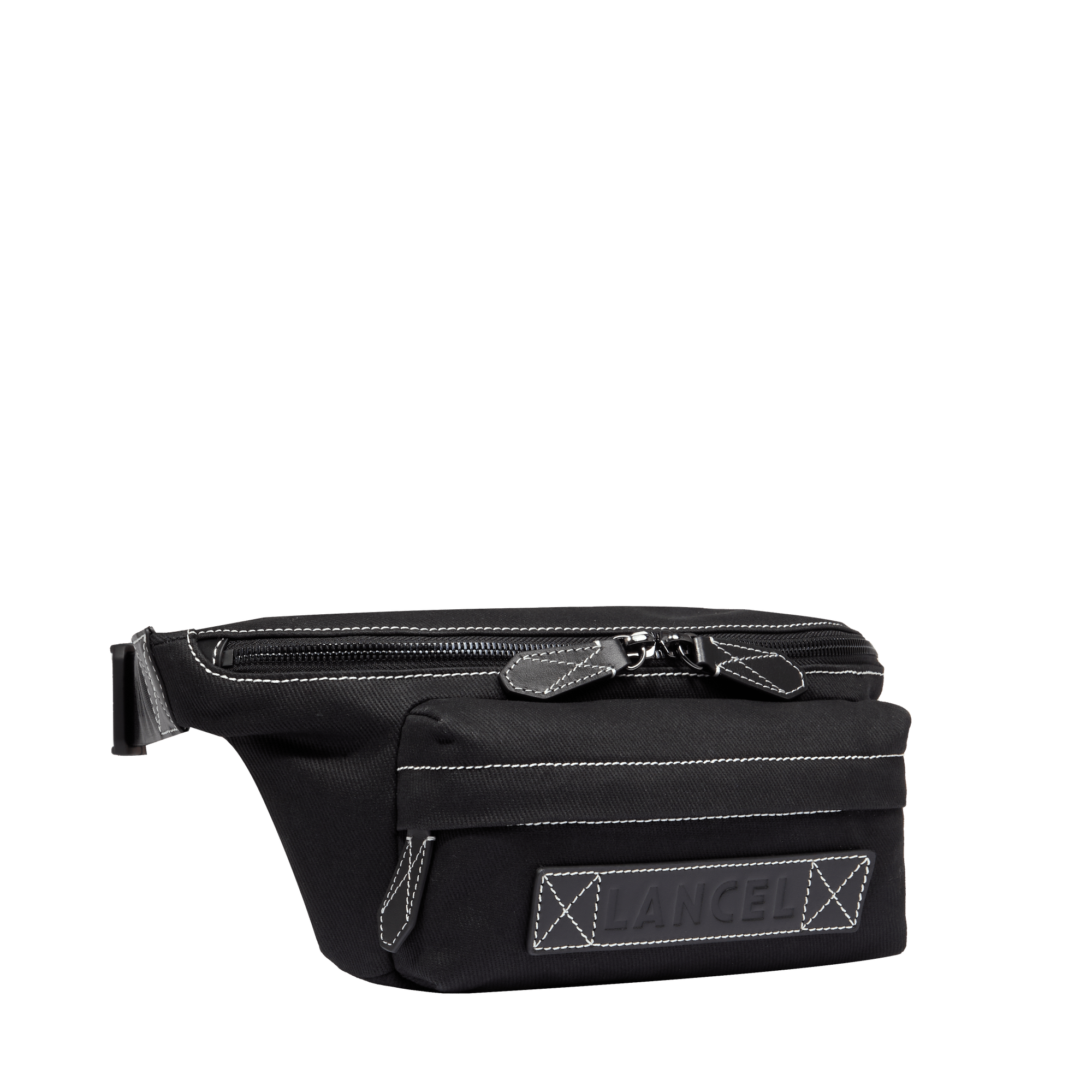 Sac banane escapade de lancel en cuir LANCEL Noir