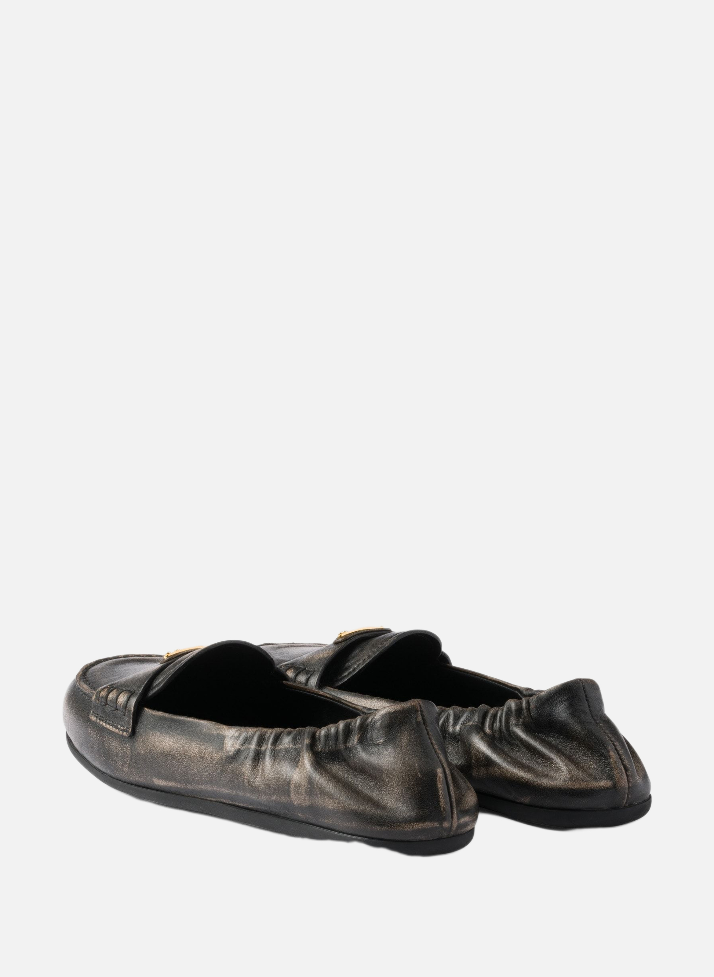 Mocassins en cuir nappa Noir