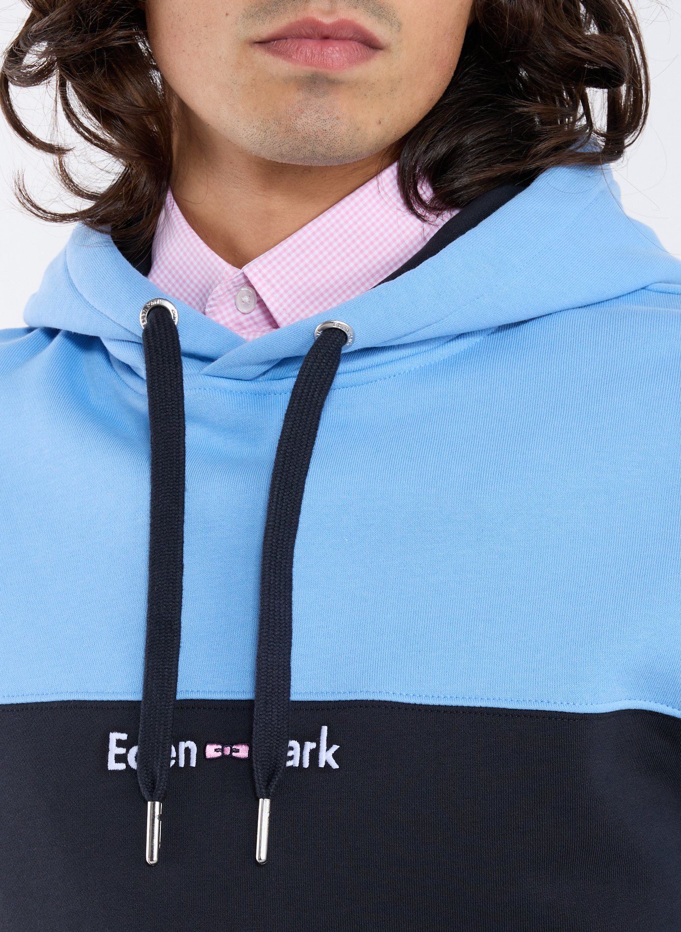 Cotton Hooded Sweatshirt EDEN PARK Blue