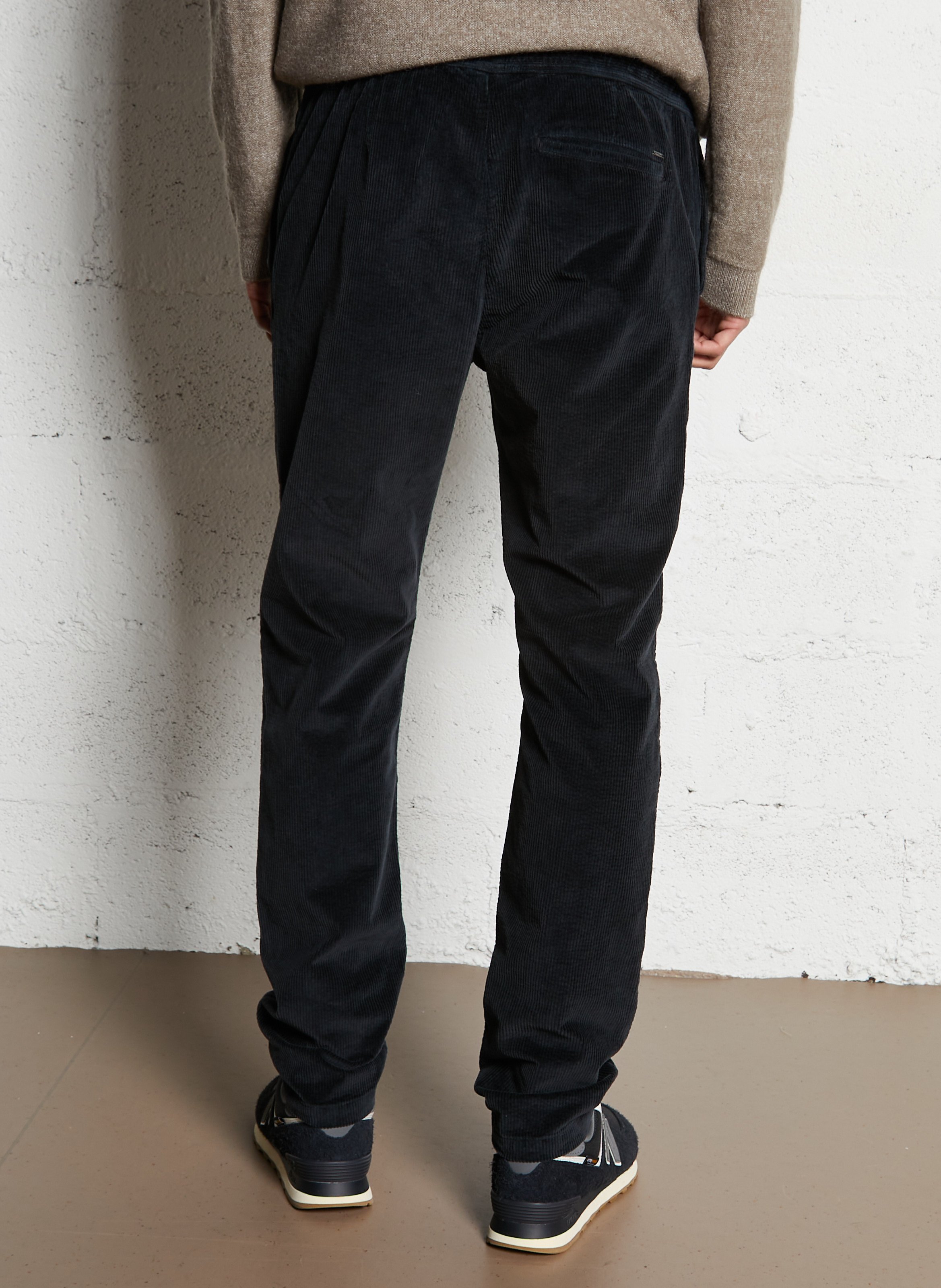 Pantalon droit en coton mélangé IKKS Gris