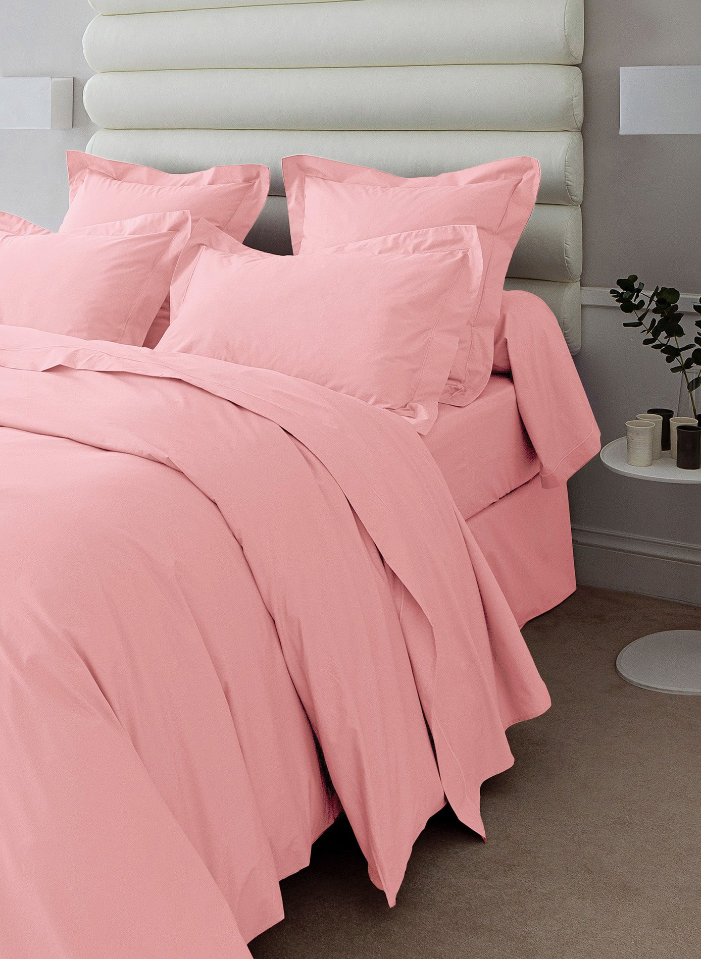 Housse de couette vexin dragée ANNE DE SOLENE Rose