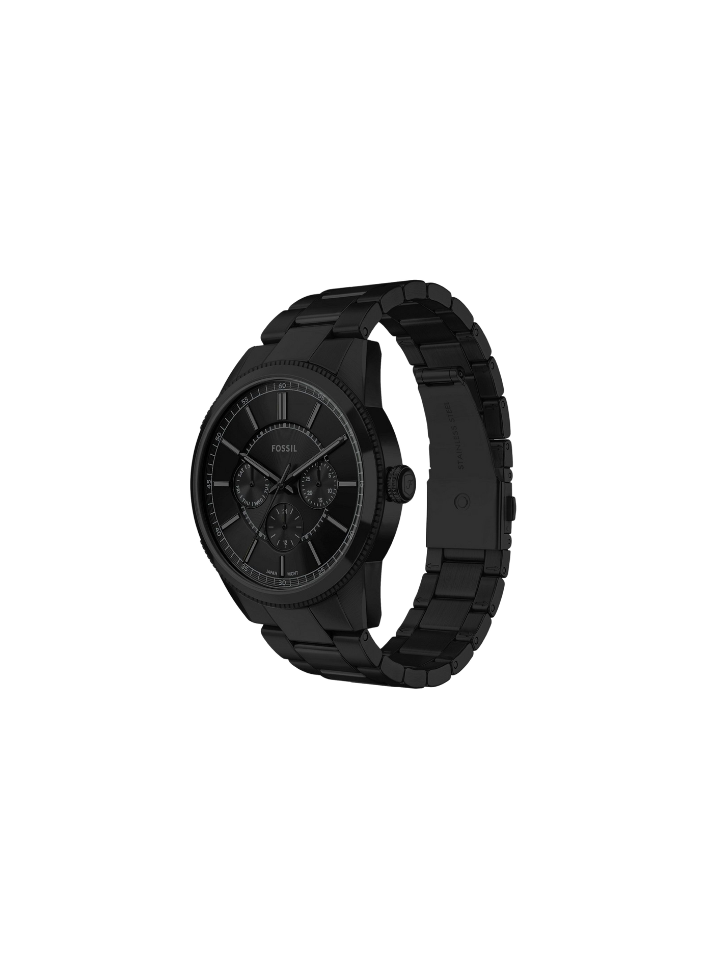 Montre Pearson en acier FOSSIL Noir