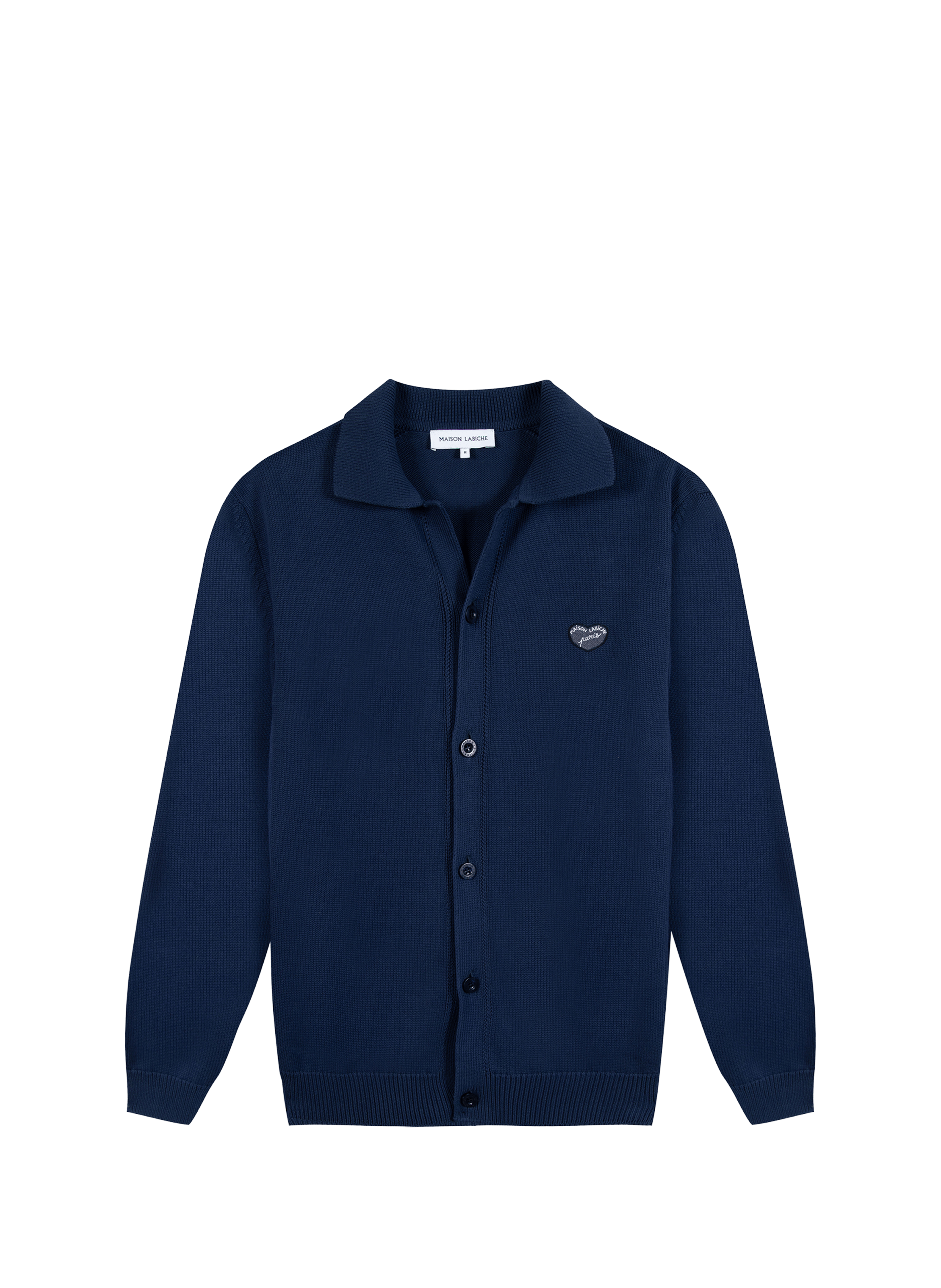 Ingold Cardigan with heart patch MAISON LABICHE Blue